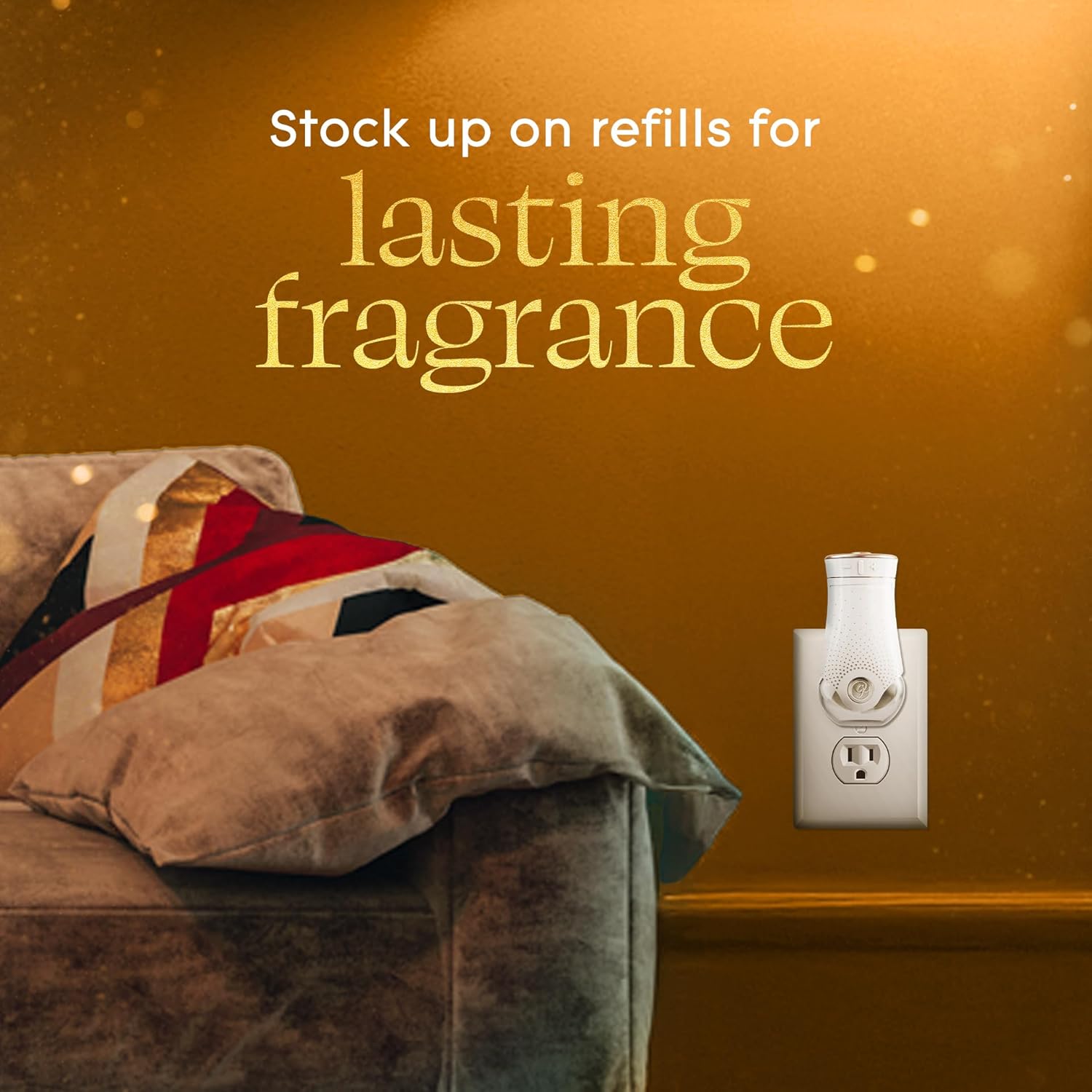 Glade PlugIns Refills Air Freshener, Orange Zest & Clove, Scented and Essential Oils for Home and Bathroom, 0.67 Fl Oz, 5 Count