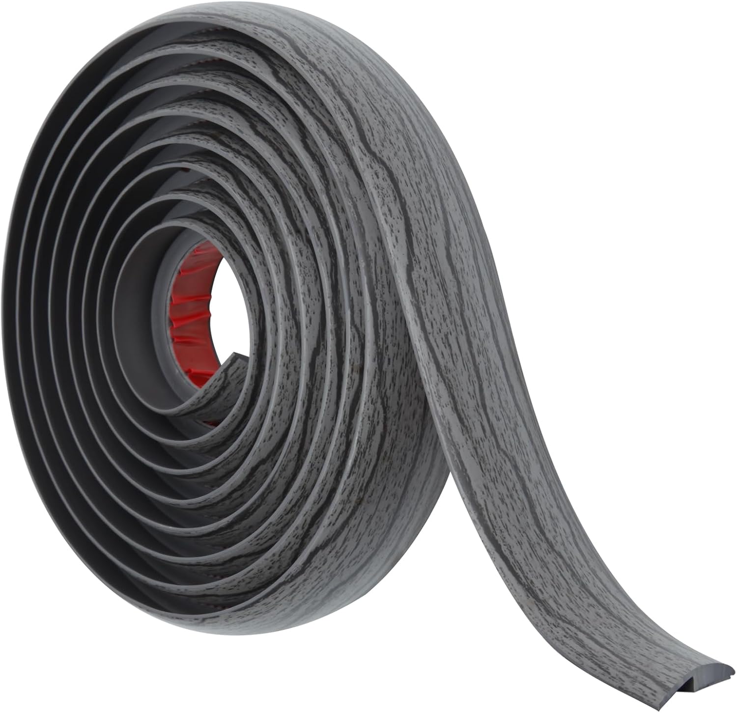 Floor Transition Strip Self Adhesive Carpet & Flooring Transitions Edging Trim Strip PVC Threshold Transitions Suitable for Threshold Height Less Than 5mm (10Ft, Dark Gray)