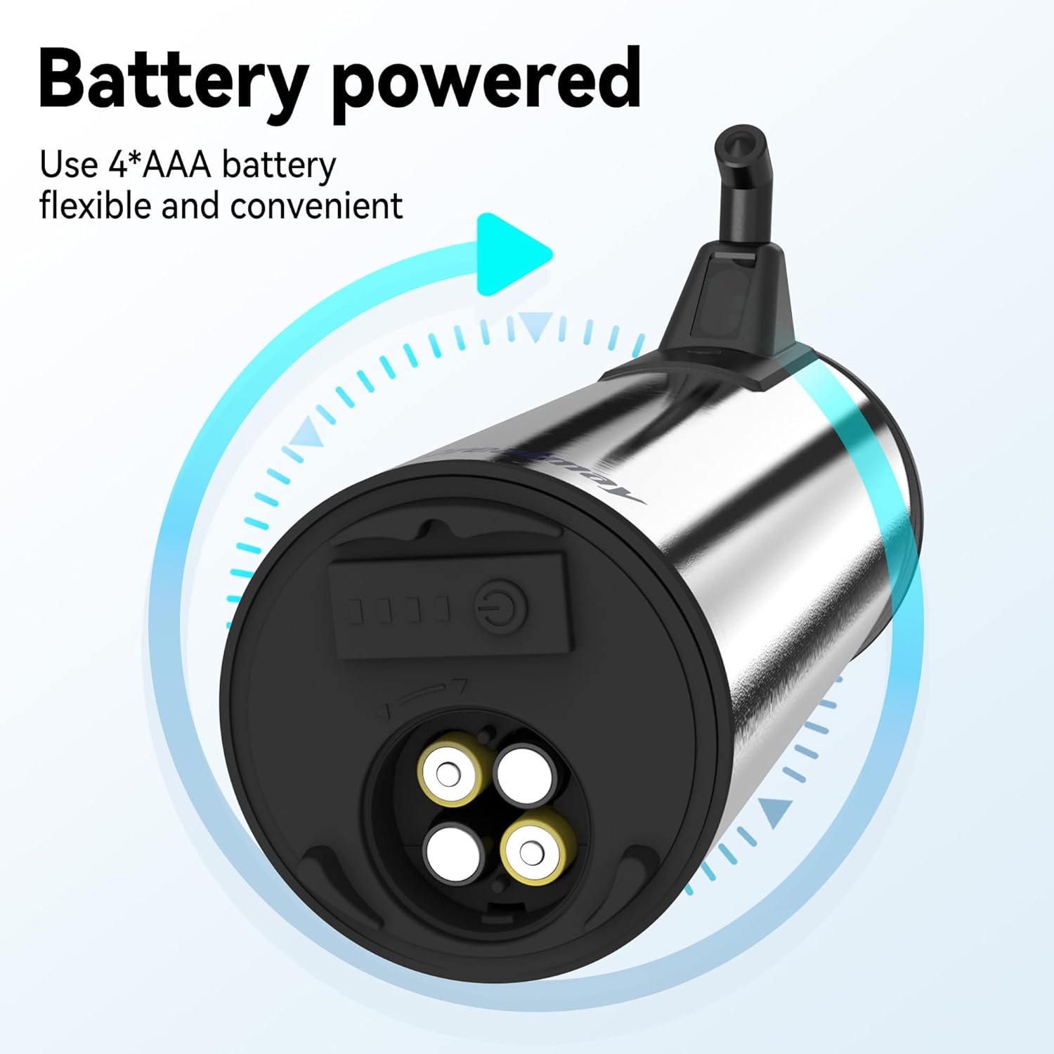 Automatic Soap Dispenser,Stainless Steel Material, Rechargeable Touchless Hand Sanitizer Pump,4 Adjustable Levels Smart Electric Dispenser,Suitable for Bathroom,Kitchen (Battery Silver)