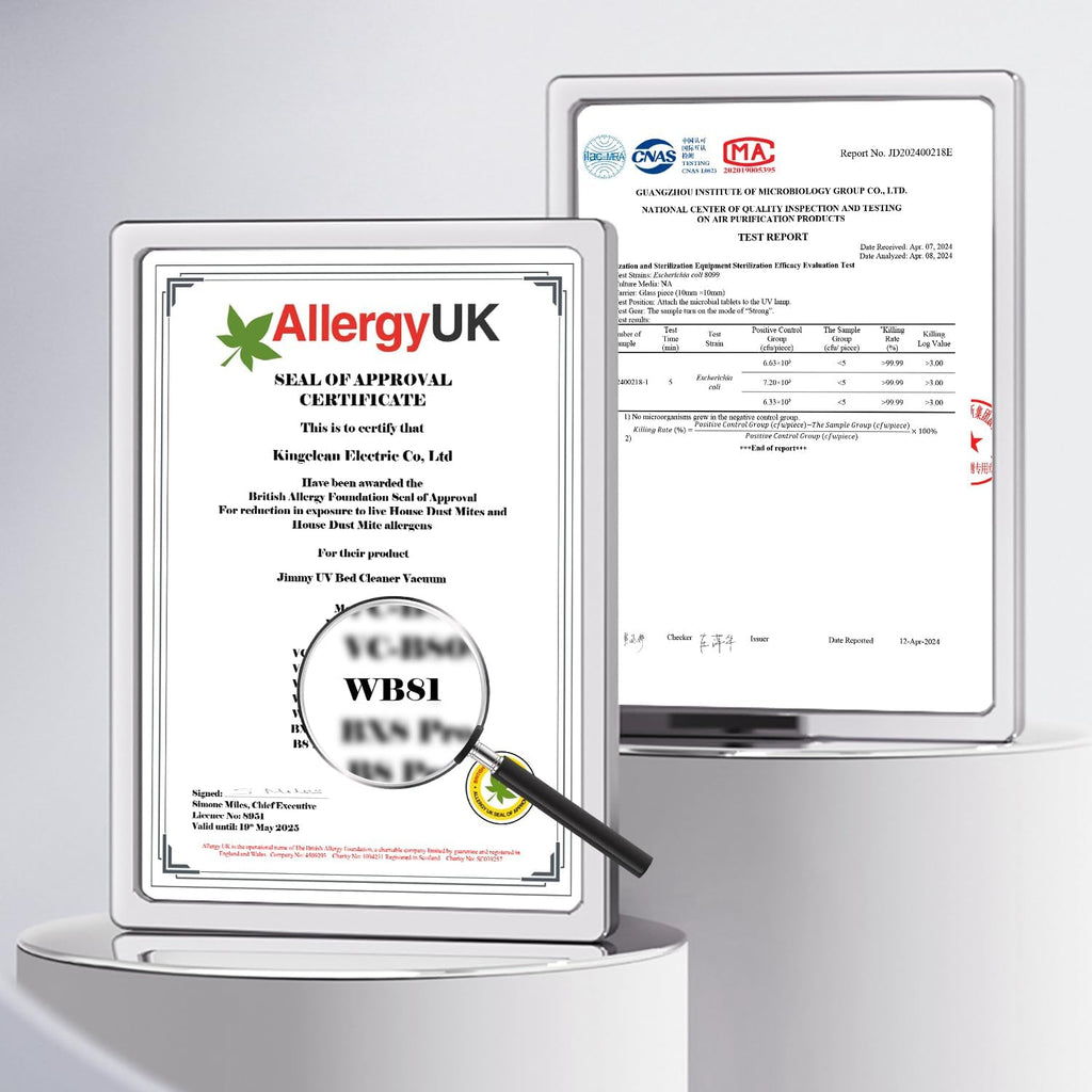 Jimmy WB81 Mattress Vacuum Cleaner, Upgraded Roller Brush, Smart Dust Sensor LED, UV Light and Ultrasound, PTC Heating, Best for Pet Hair and Anti-allergen (WB81, 2025 New Model)