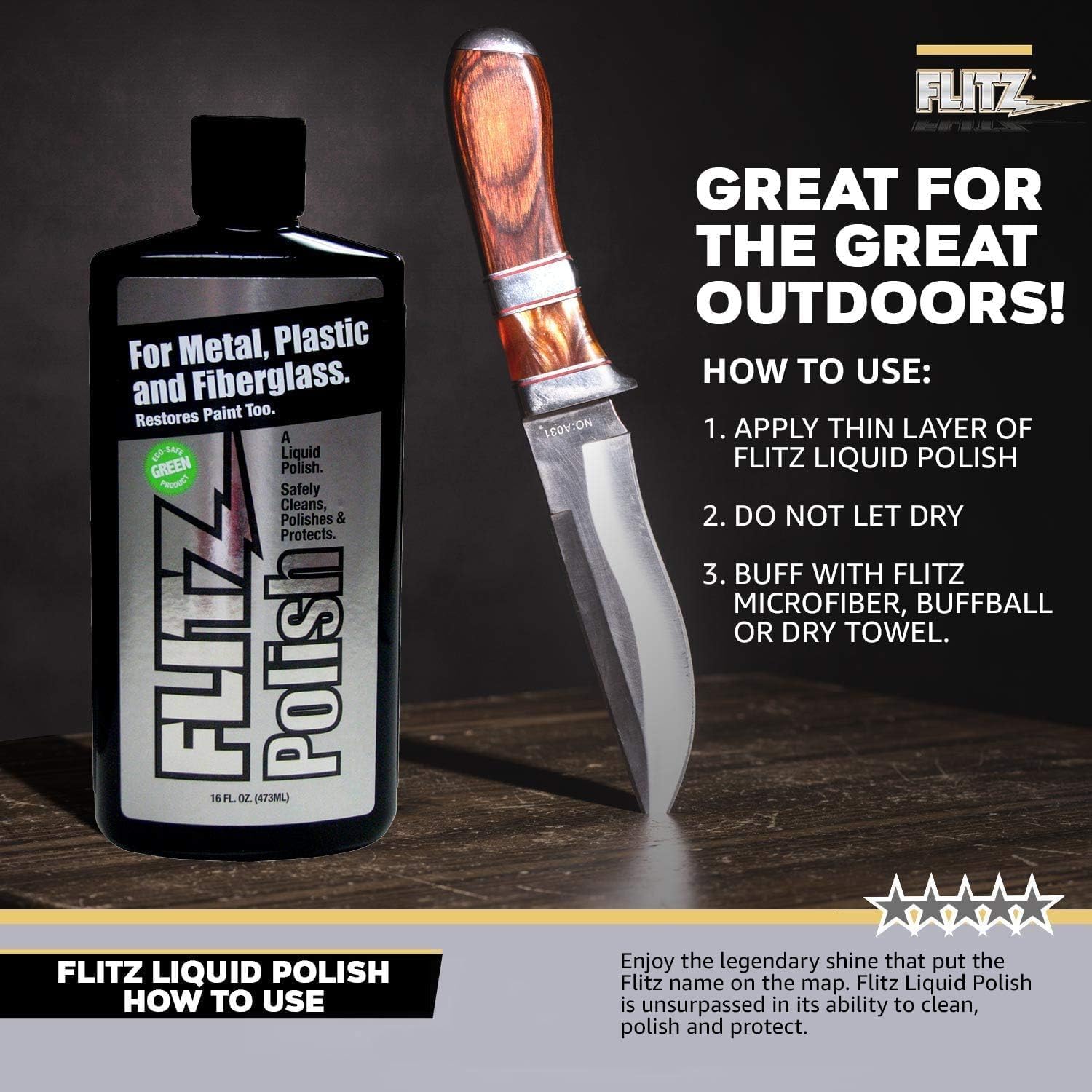 Flitz Multi Purpose Metal Polish Liquid - 3.4oz Bottle of USA-Made Tarnish Remover - For Aluminum, Chrome, Brass, Nickel, Silver - Non-Abrasive Metal Cleaner and Polish, Restorer (12 Pack)