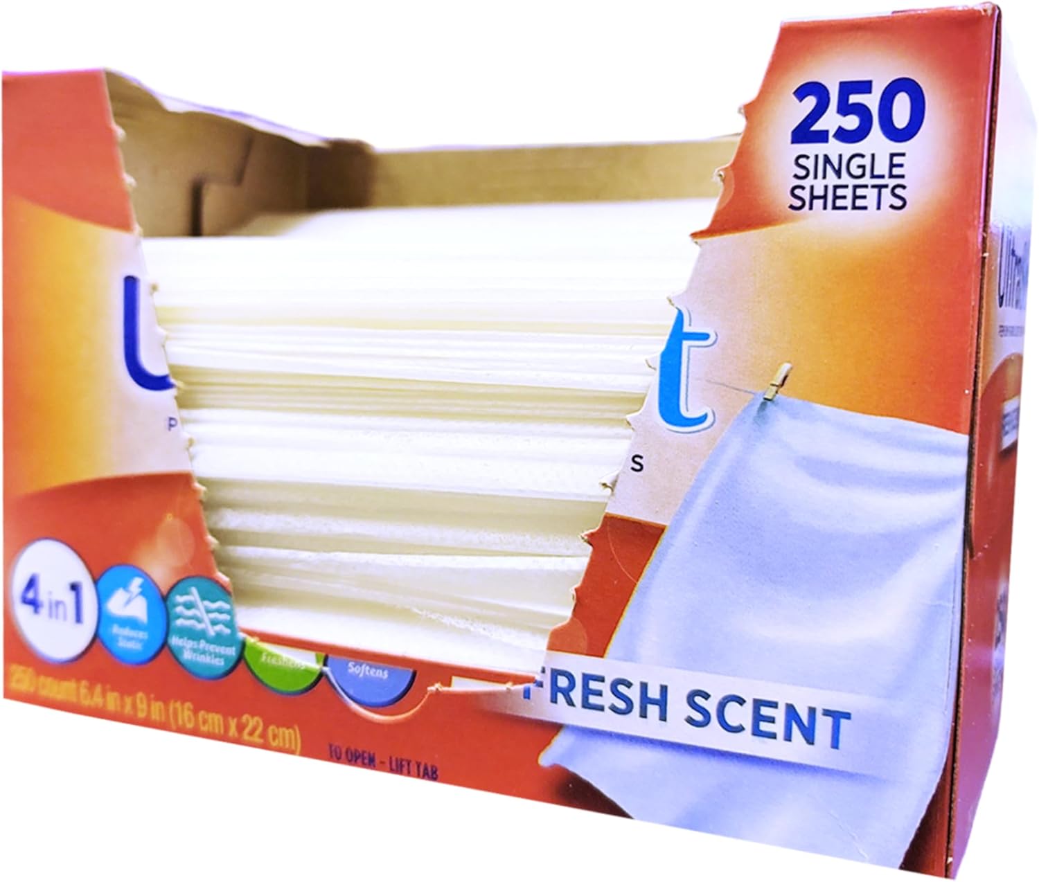 All Fabric Bleach Powder Chlorine-Free 35.2 Oz & 4-in-1 Fabric Softener Dryer Sheets 6.4"x9" 500 Single PCS (Drive Clothes Ultra Soft)