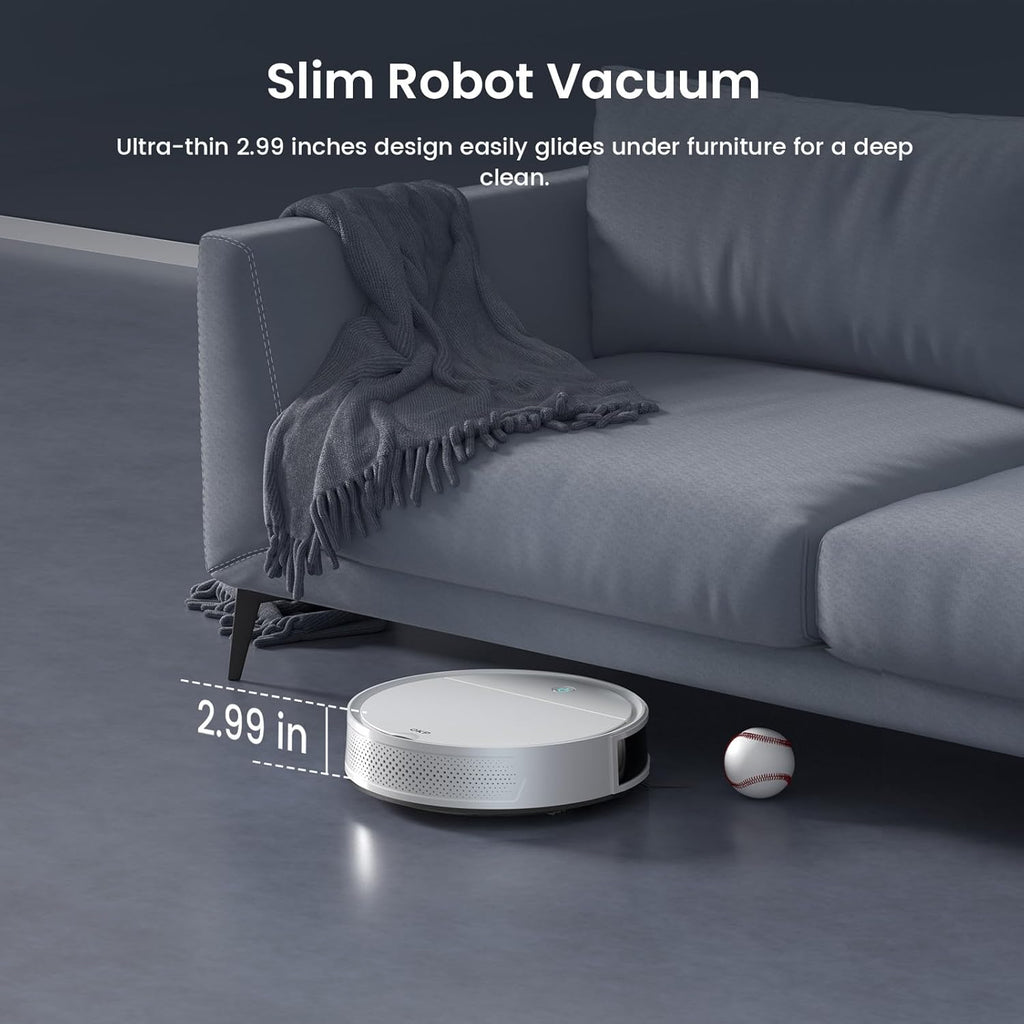 OKP K5 Pro Robot Vacuum and Mop, 3 in 1 Mopping Robotic Vacuum with 5000Pa Suction Power, 180 Mins Runtime, Quiet Design, Wi-Fi/APP/Alexa/Remote Control, Good for Hard Floors and Pet Hair Pick Up