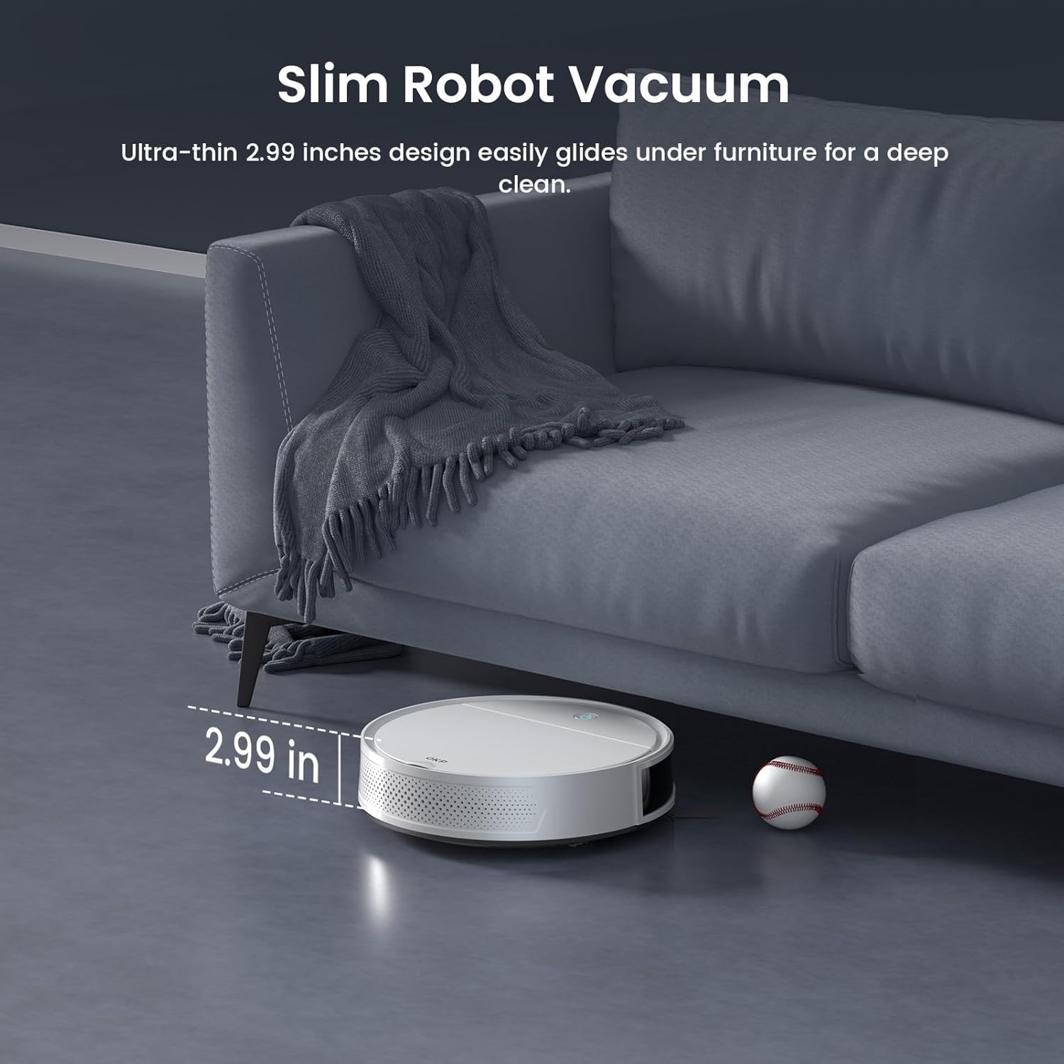 OKP K5 Pro Robot Vacuum and Mop, 3 in 1 Mopping Robotic Vacuum with 5000Pa Suction Power, 180 Mins Runtime, Quiet Design, Wi-Fi/APP/Alexa/Remote Control, Good for Hard Floors and Pet Hair Pick Up