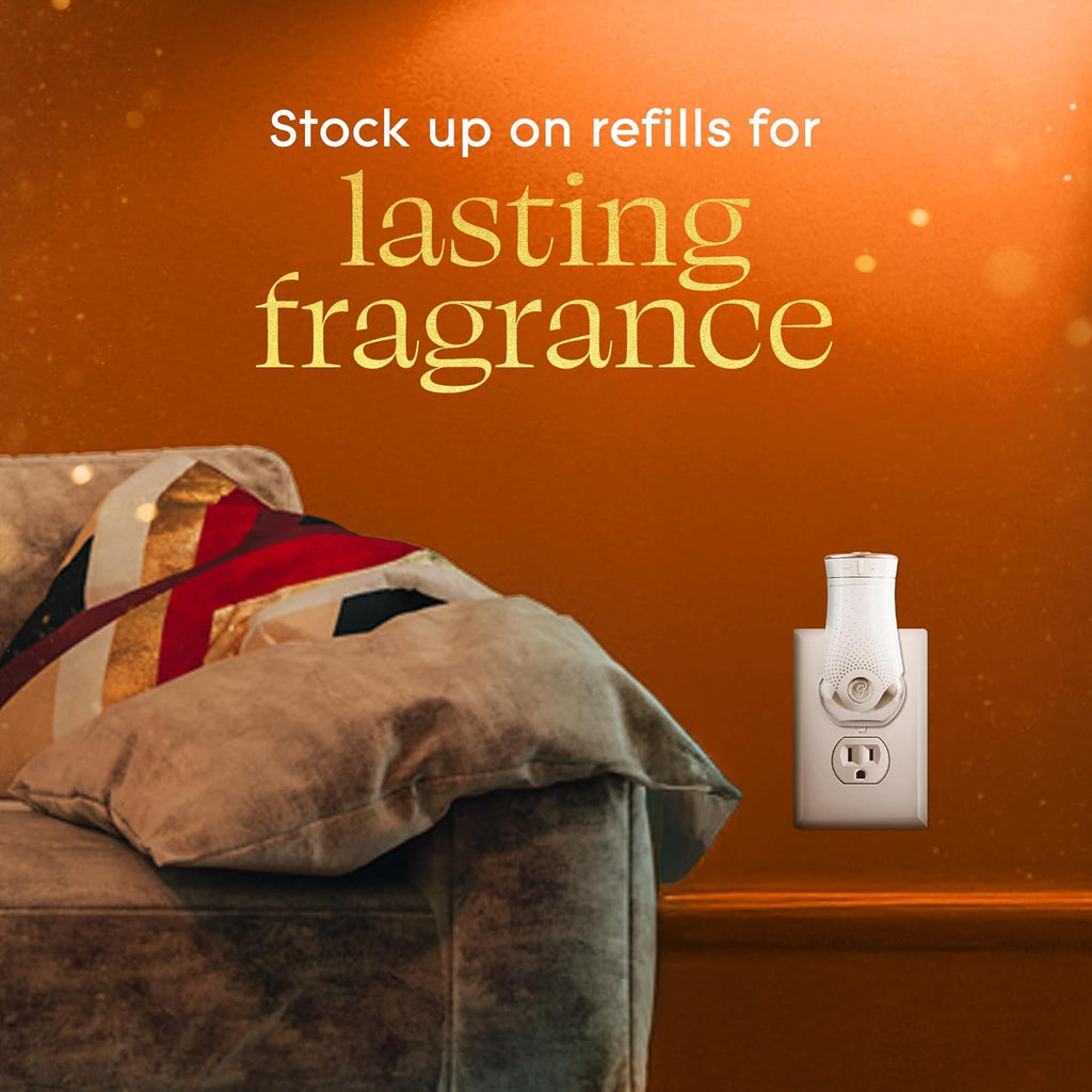 Glade PlugIns Refills Air Freshener, Pumpkin & Ginger, Scented and Essential Oils for Home and Bathroom, 0.67 Fl Oz, 10 Count