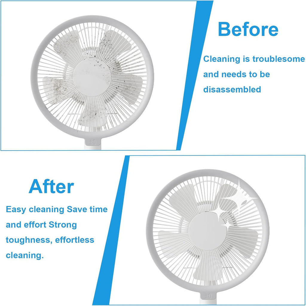 4 Pcs Cobweb Duster, Bendable Fan Duster, Plastic Fan Cleaner Brush,Microfiber Head Dusting Brush, Reusable Dust Remover for Air Conditioning Shutters,Ceiling Fan Blades,Air Vents, Curtains, Cars