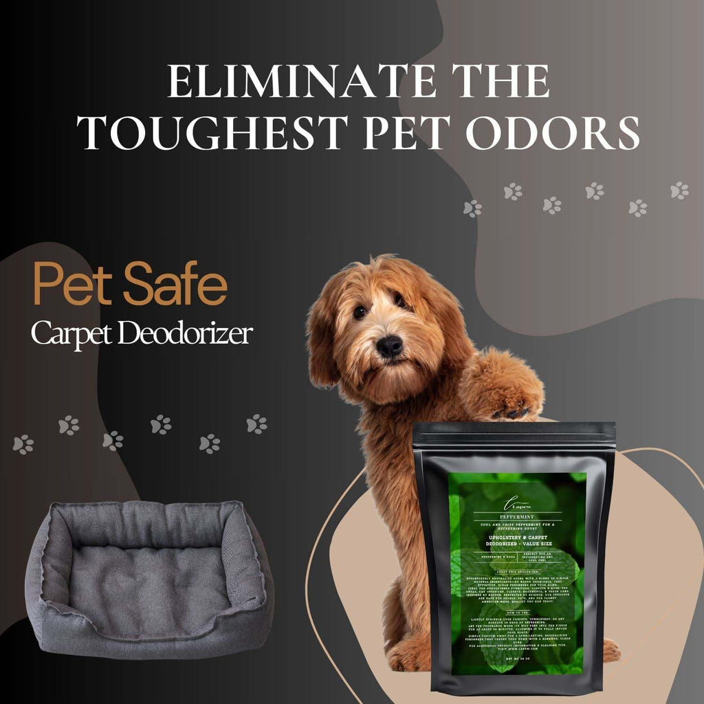 Peppermint Carpet Freshener Powder Refill 36 oz | Powerful Odor Eliminator for Home | Upholstery Deodorizer | Carpet Deodorizer | Pet Urine | Cat Litter Box