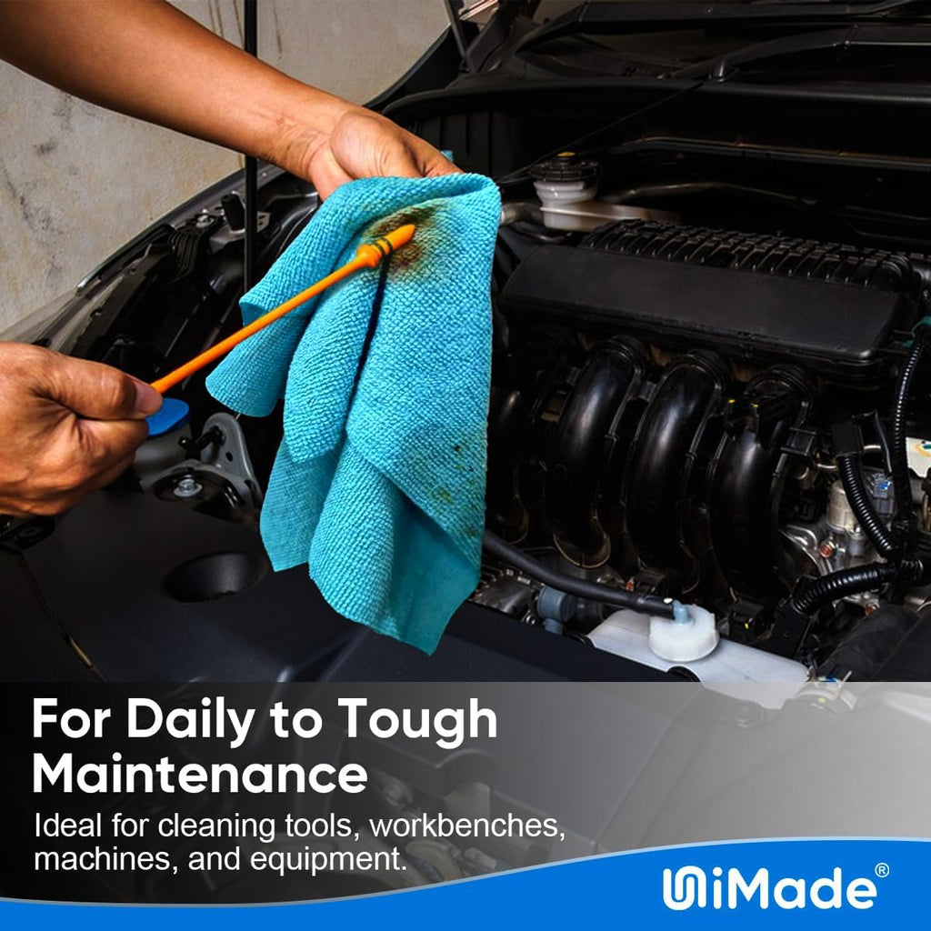 Microfiber Cleaning Cloth, 200PK Reusable Shop Rags Bulk Microfiber Cleansing Cloth Lint Free Cleaning-Towel for Car Kitchen Automotive Bar Mechanic Restaurant Garage,11.5"x11.5",Multicolor