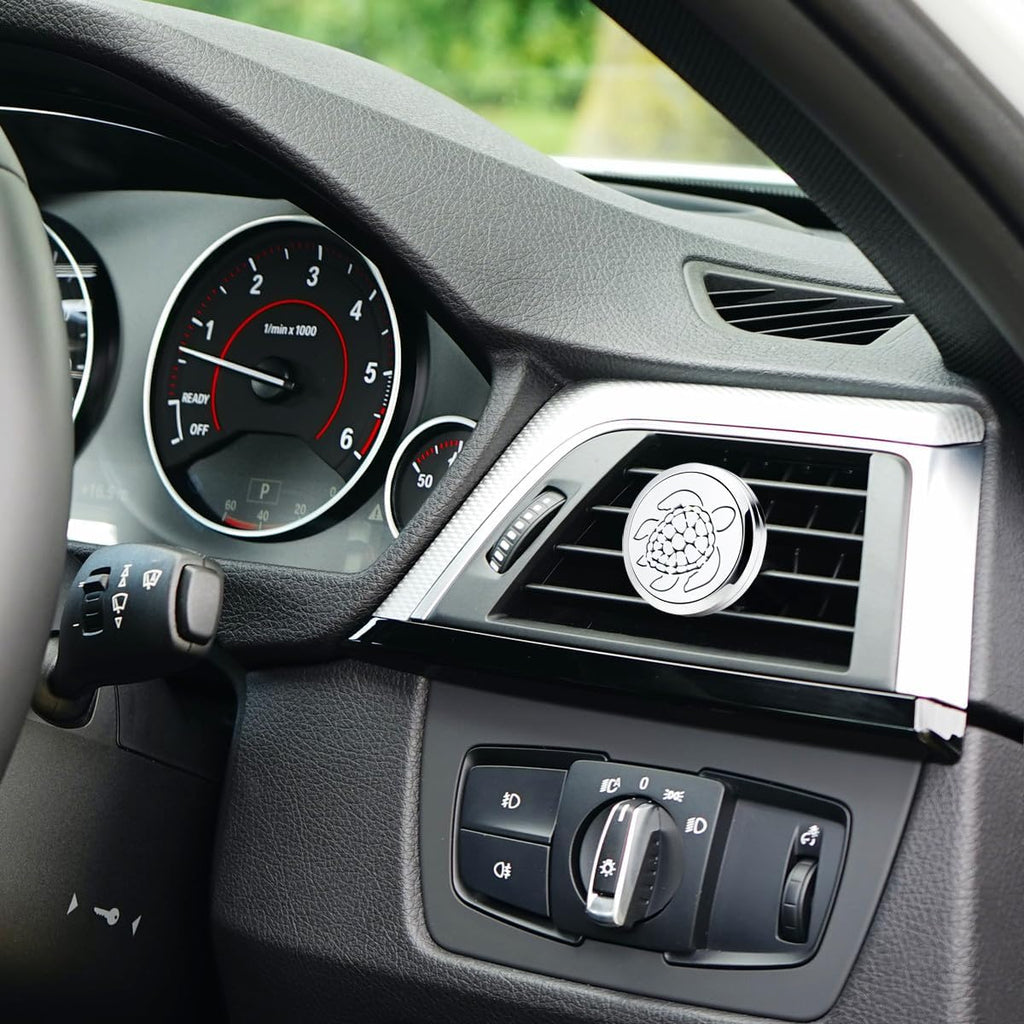 30mm Car Essential Oil Diffuser Vent Clips Car Automotive Air Fresheners Christmas Car Accessories for Women(Sea Turtle)