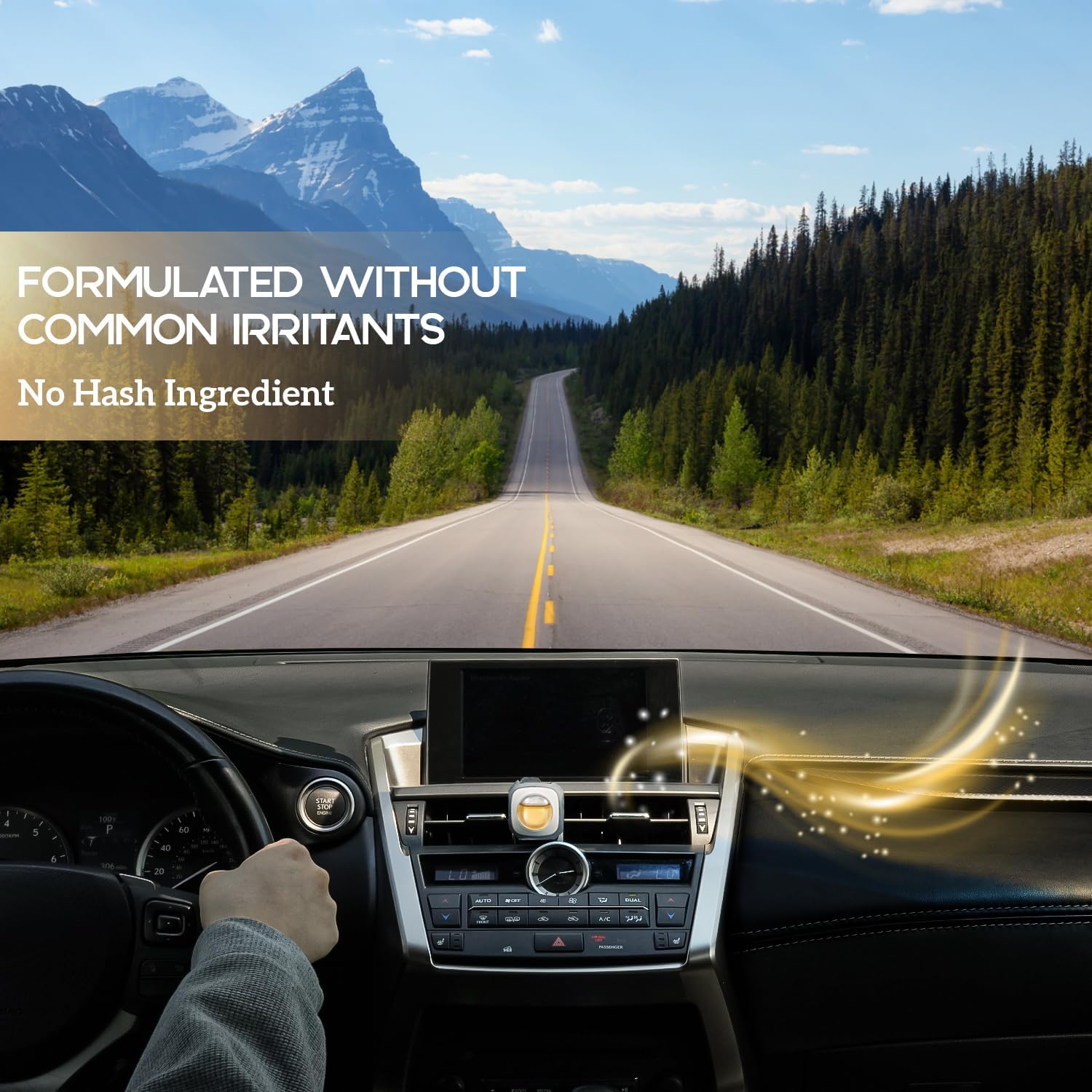 Air Jungles French Osmanthus Scent Car Air Freshener Clip, 6 Vent Clips, 4ml Each, Long Lasting Air Freshener, Up to 180 Days Car Refresher Odor Eliminator