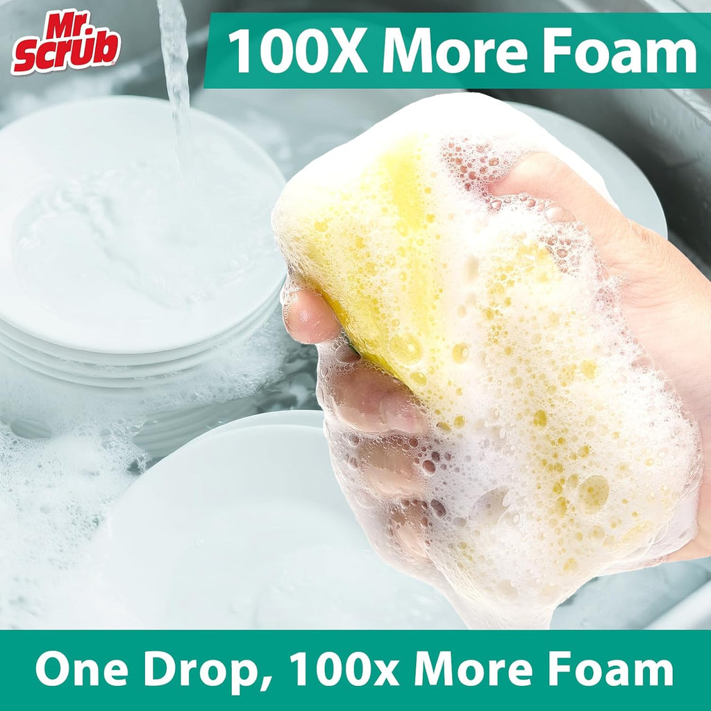 Sponges Kitchen Scrub Dish Sponge Scouring Pad, 12 Pack Cleaning Brush Scrubber Supplies for Soap, Dishwashing Dinnerware Sets Pan Pot Towels Cloth Rags Holder Glass Dishwasher Sink Bathroom