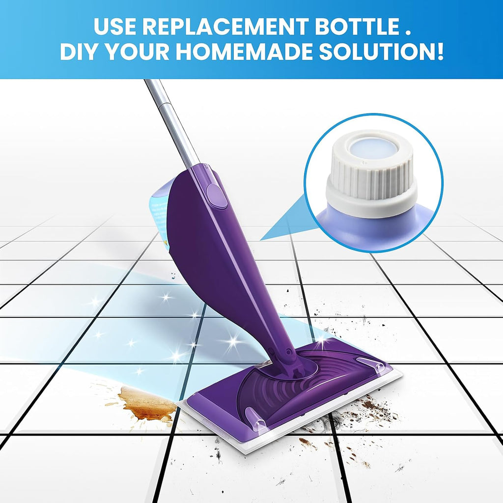 Refillable Bottle for Swiffer Wet Jet Mop - 500ml /17 FL OZ - Leak-Proof HDPE Solution Bottle, Empty，Not for Power mop