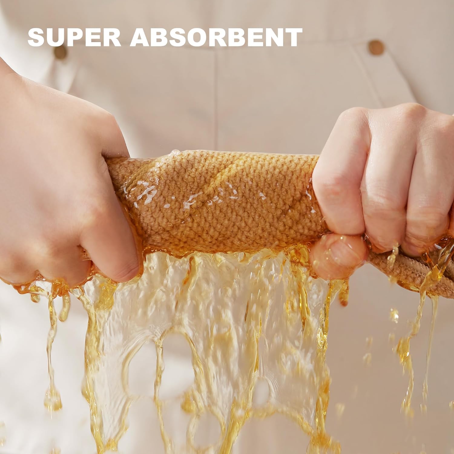 JOYMOOP Microfiber Cleaning Cloth, Soft Absorbent Cloth, Multi-Purpose Cleaning Cloth, Highly Absorbent Cleaning Rags, Lint-Free, Streak-Free Cleaning Cloths for Kitchen Home Office-3Pcs