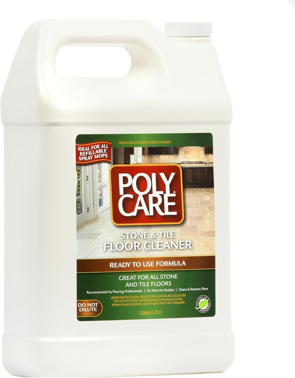 Stone & Tile Floor Cleaner Refill - 128 fl oz - Fresh- Refill for Spray Mops and Spray Bottles - Residue-Free Floor Cleaning Solution for Stone & Tile or Laminate Floors