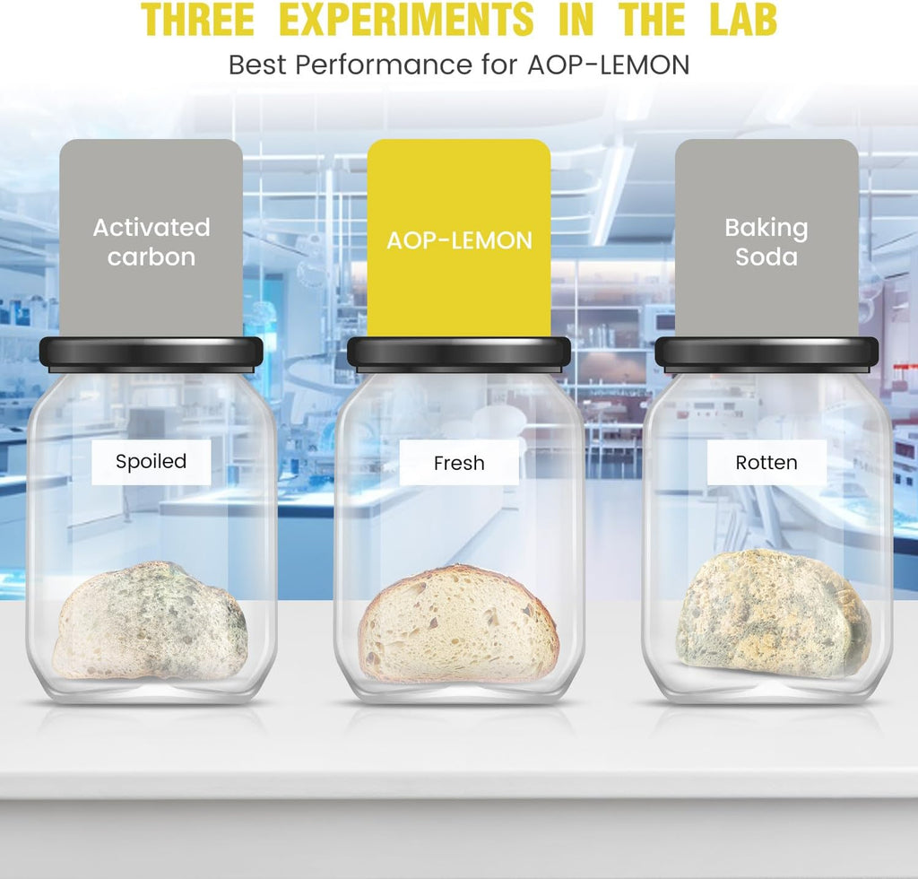 Fridge Deodorizer Odor Eliminator - Refrigerator Cleaner Freshener For Home, Smell Remover For Kitchen, More Effective Than Baking Soda Bamboo Air Purifier Bags(3Packs)