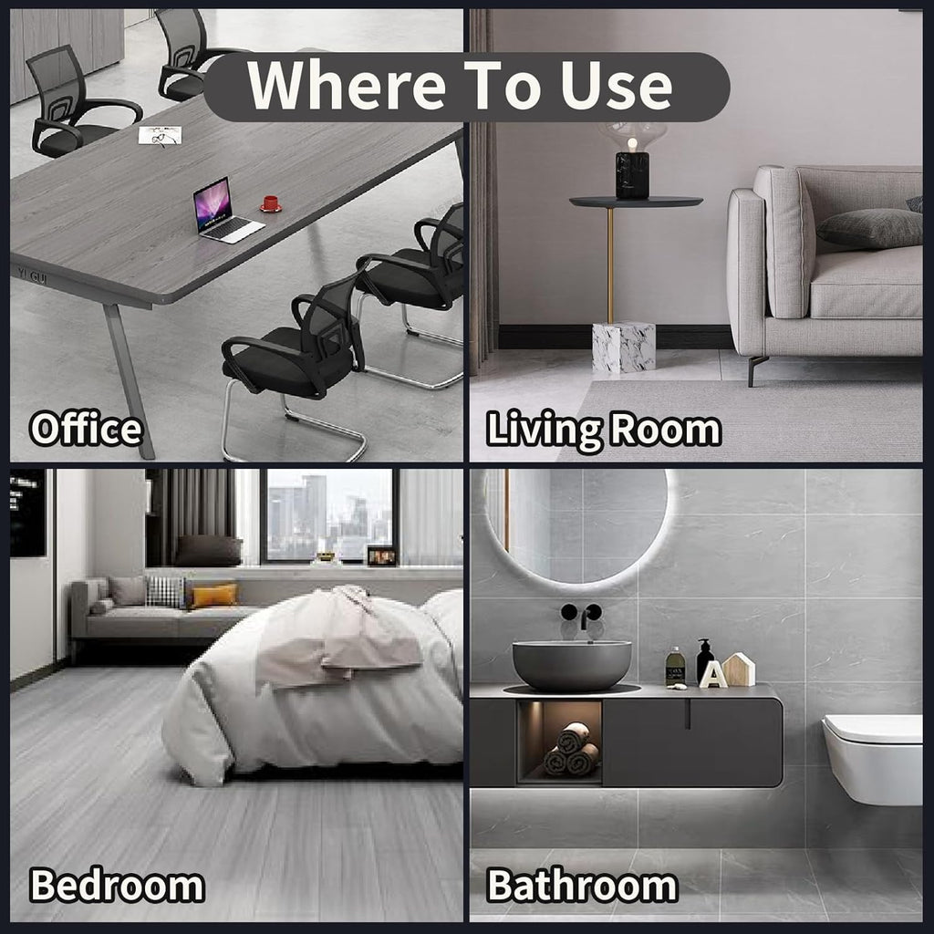 Wood Repair Kit, 13Pcs Wood Fillers, Furniture Repair Kit Scratch Cover for Wood Cracks, Stains, Discoloration for Furniture, Table, Door, Cabinet, Floor Wood Touch Up Wood Stain Paint, Gray