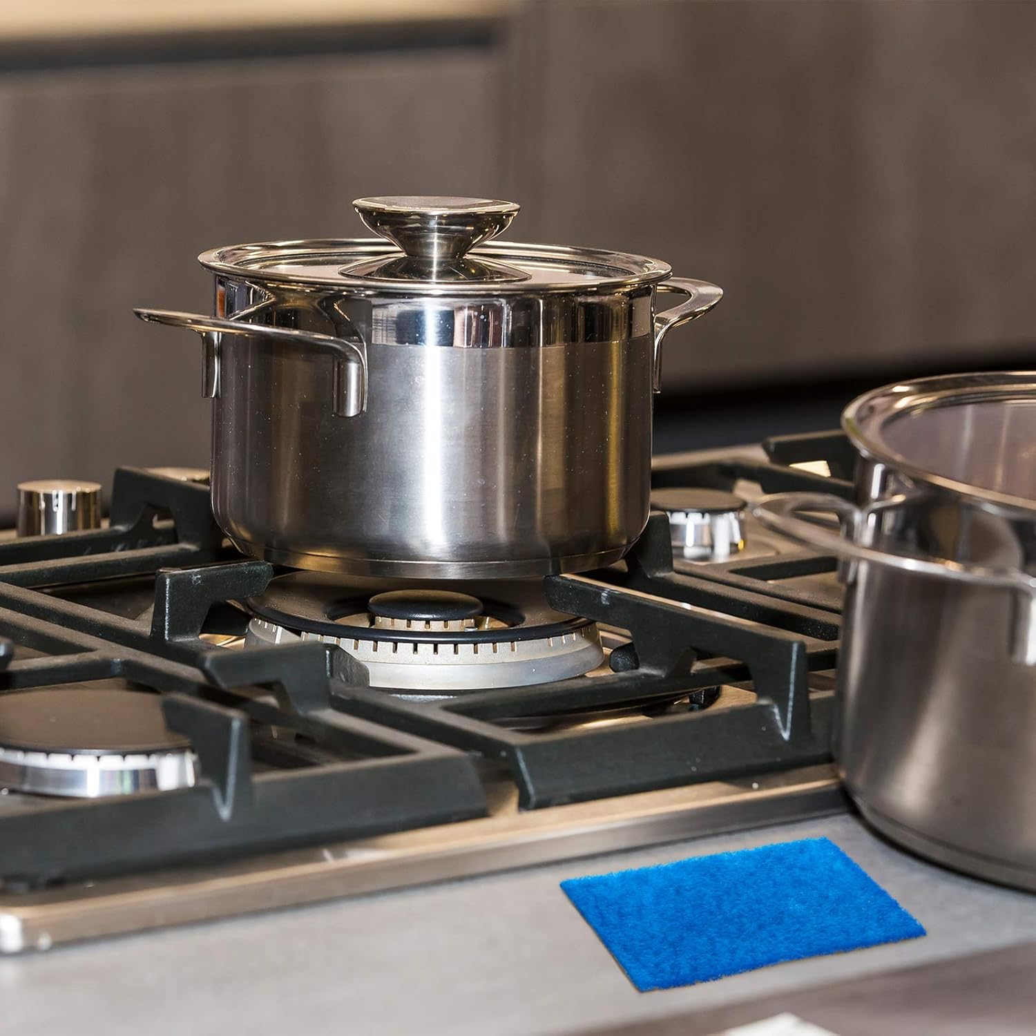 Jetec Scrub Pads Scouring Pads Sponge Dish Scrubber Scouring Cleaning Non Scratch for Kitchen Dishes Cleaning(Blue,40 Pieces)