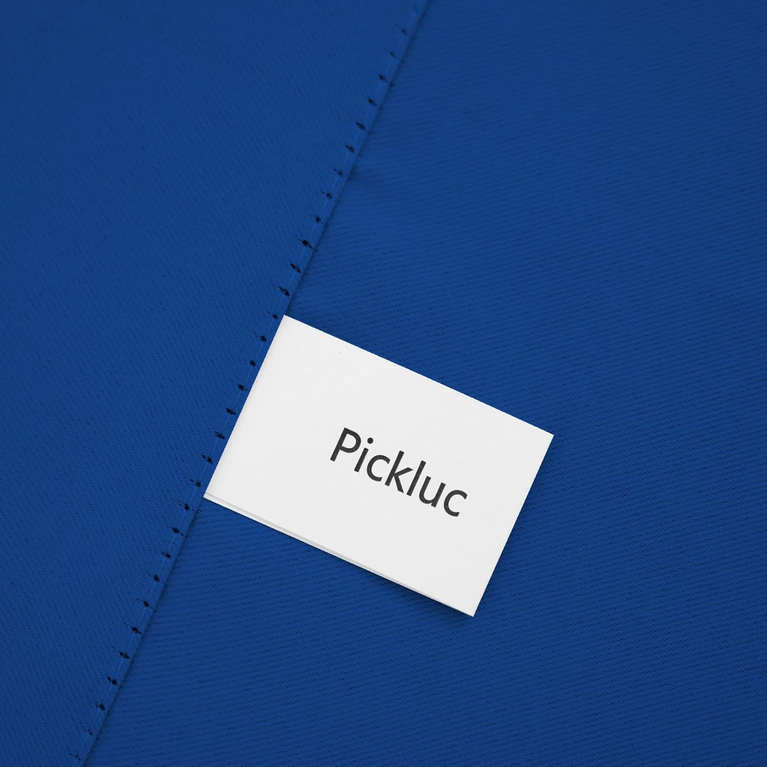 Pickluc Cafe Kitchen Curtains 36 Inches Long 2 Panels, Blackout Tier Curtains with Rod Pocket, Short Black Out Curtain for Small Window, 42" Wide and 36" Length, Set of Two, Blue