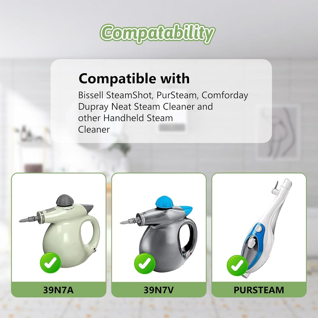 12Pack Microfiber Cloths for Handheld Steam Cleaner Compatible with Bissell Steam Shot, Comforday, PurSteam, Wagner Spraytech, Universal Washable Steam Cleaner Accessories