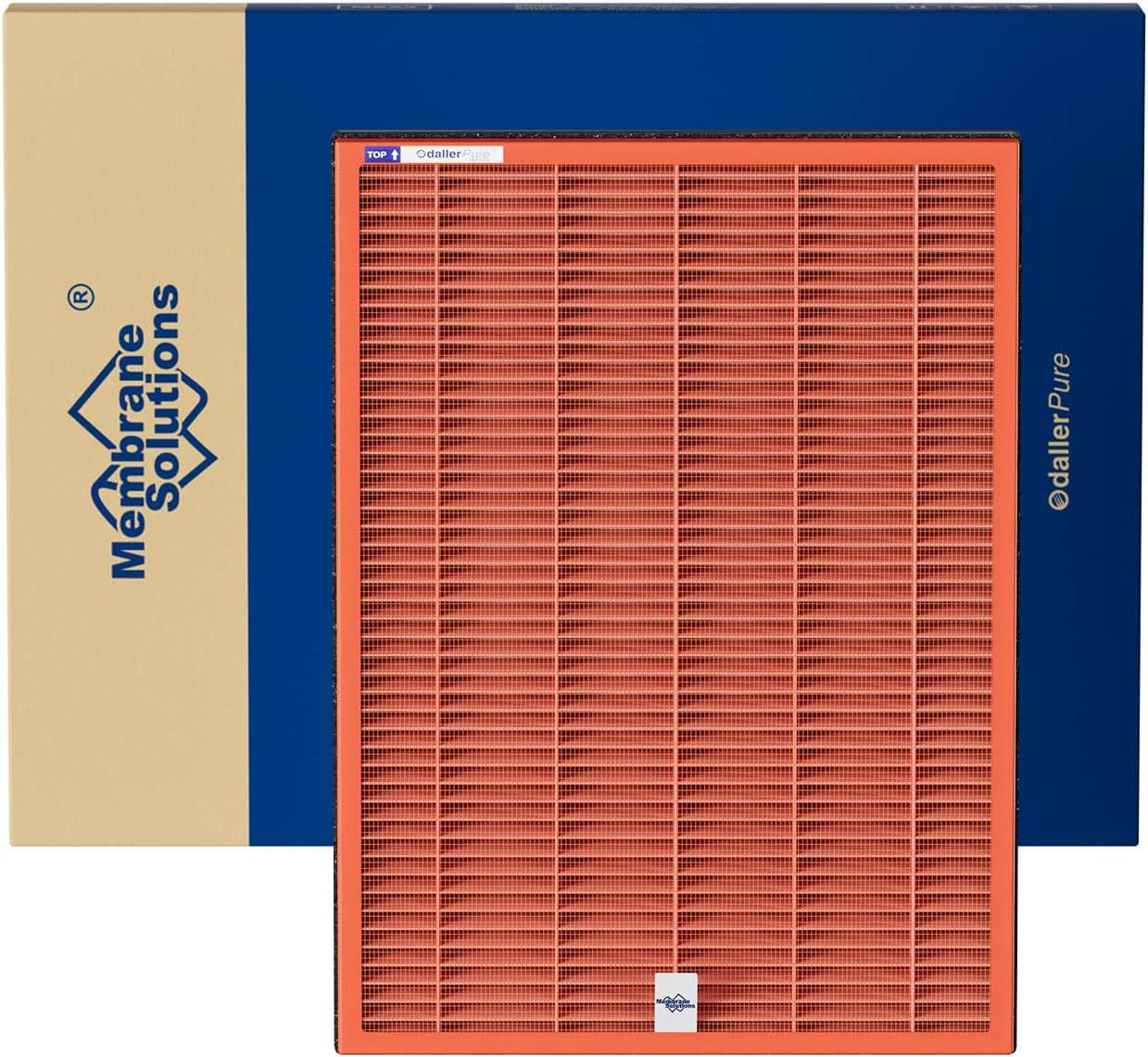 Membrane Solutions MSA3/MSA3S Toxin Gas VOCs Removal Air Purifier Filter Replacement 1 Pack, Upgraded 4-in-1 H13 True HEPA Filter with OdallerPure Technology