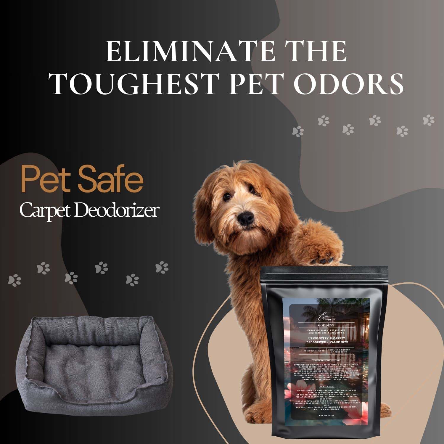 Goddess Carpet Freshener Powder Refill 36 oz | Powerful Odor Eliminator for Home | Upholstery Deodorizer | Carpet Deodorizer | Pet Urine | Cat Litter Box | Sweet Grace Fragrance