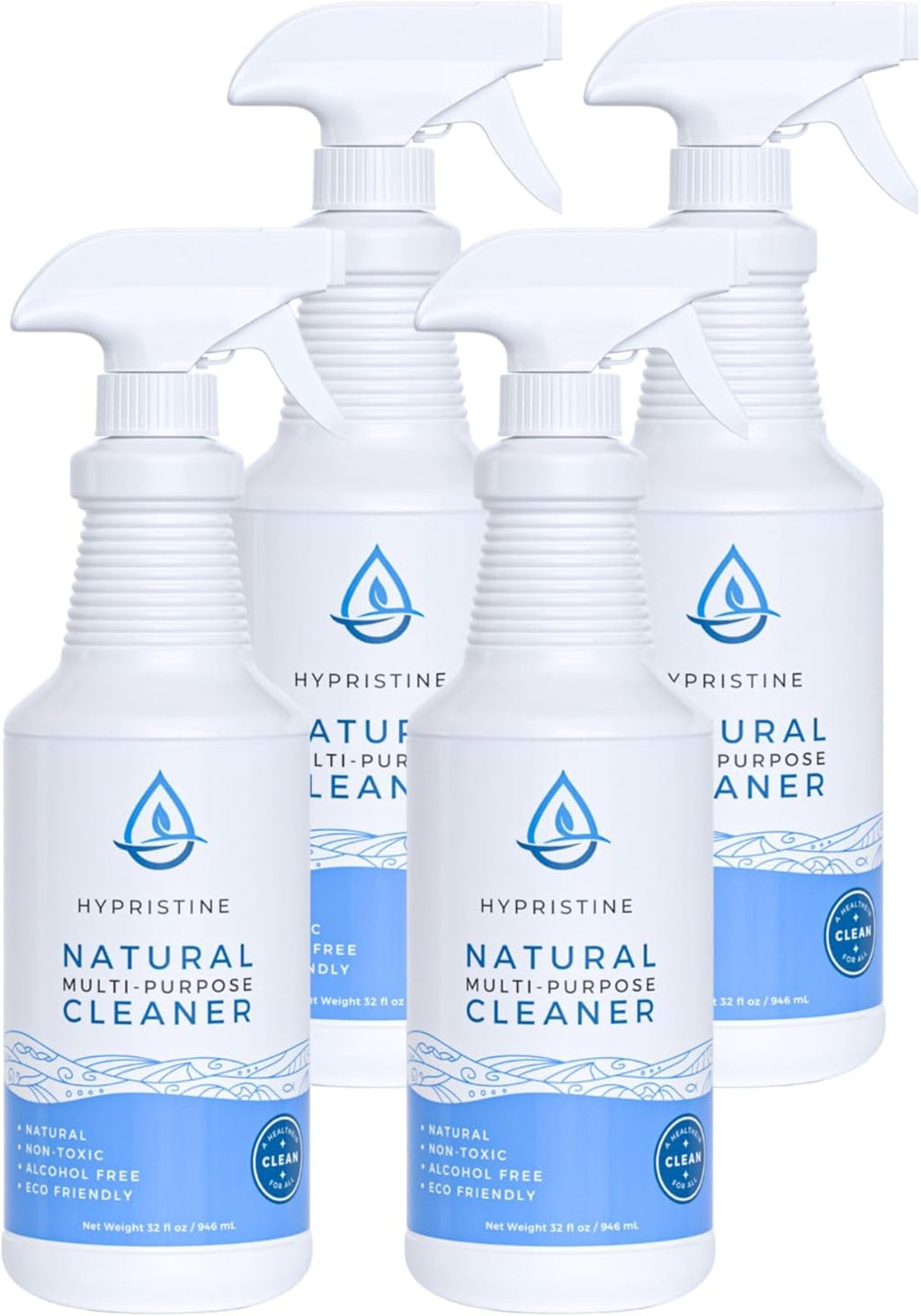 PURE Hypochlorous Acid Spray, Multi-Purpose Cleaner, Superior Shelf Life, 0% Bleach, 0% Alcohol, Food Contact Safe, Eliminate Non-Living Allergens, Remove Pet Odor, Clean Any Surface