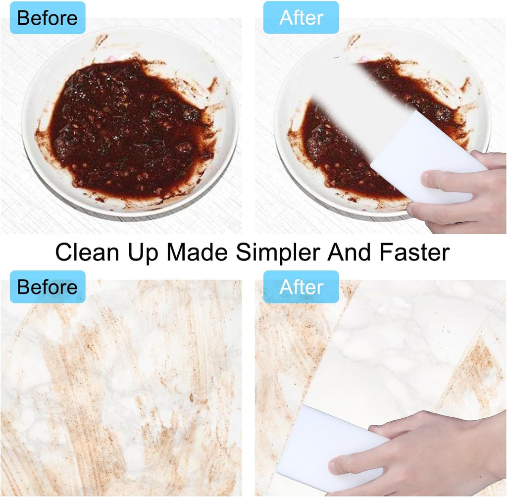 100 Pack Magic Sponge Eraser,Multi-Functional Household Cleaning Kitchen Dish Sponge for Furniture,Extra Thick and Long Lasting Melamine Cleaning Sponges for Bathroom,Bathtub, Wall Cleaner (100)