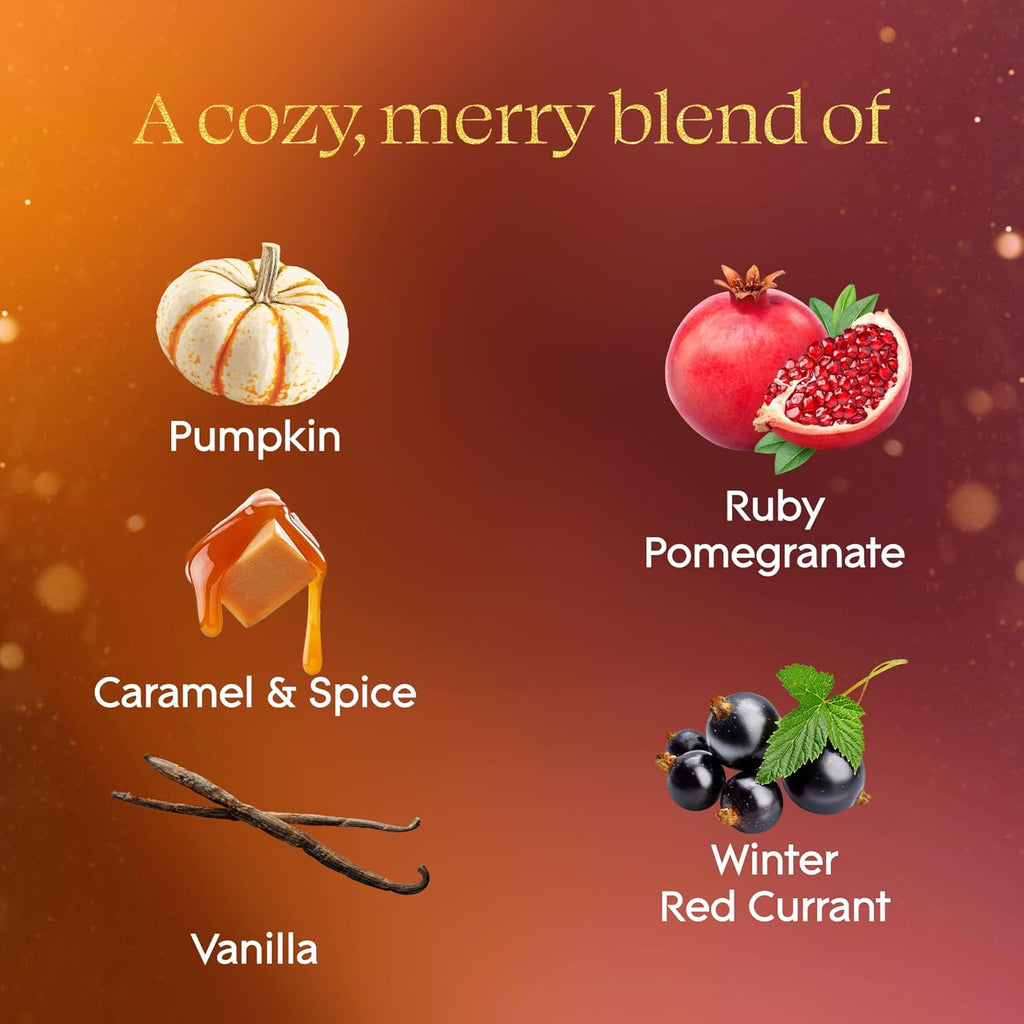 Glade PlugIns Refills Air Freshener, Pumpkin & Ginger and Pomegranate & Currant, Scented and Essential Oils for Home and Bathroom, 0.67 Fl Oz, 5 Count