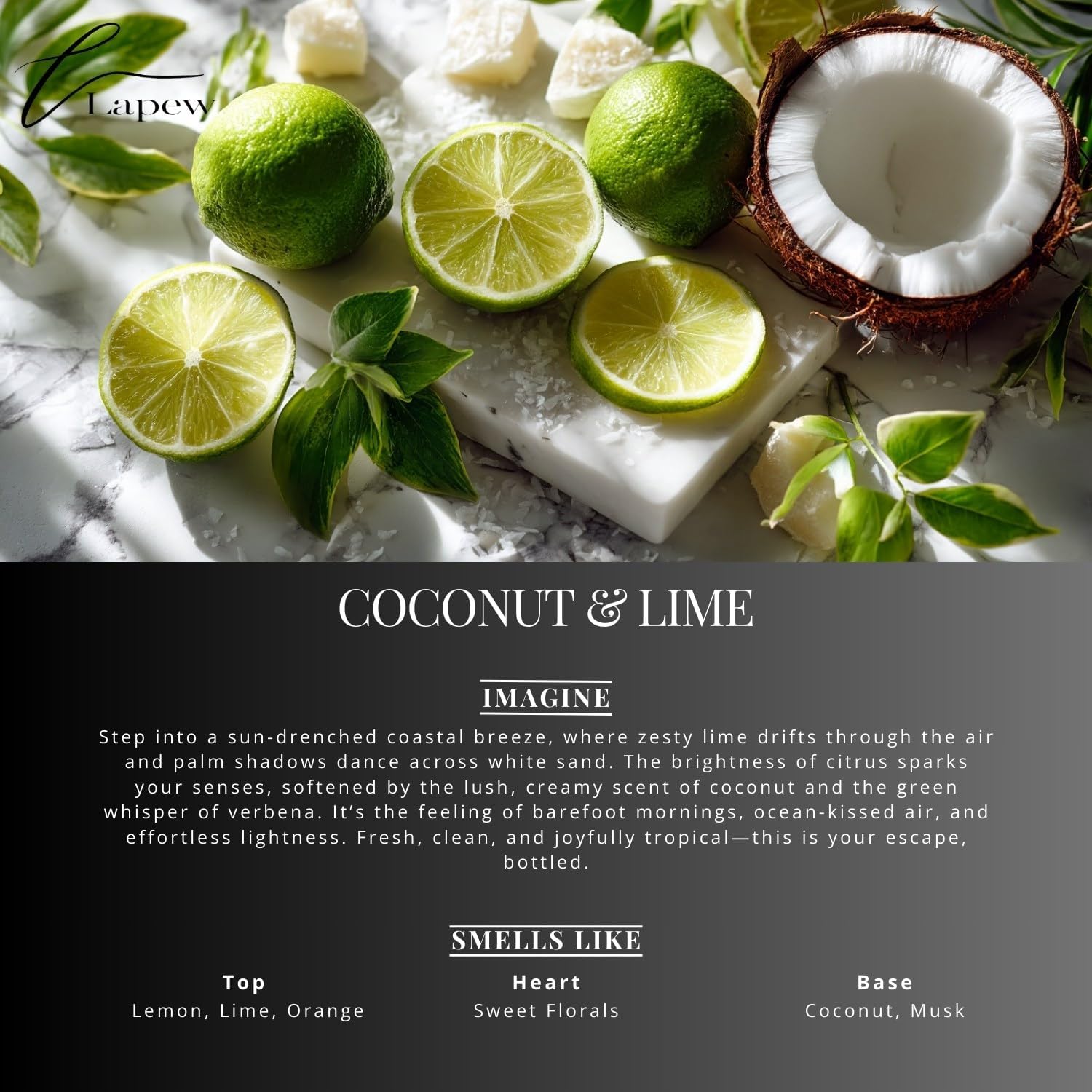 Coconut & Lime Carpet Freshener Powder: Powerful Odor Eliminator for Home, Upholstery Deodorizer, Carpet Deodorizer, Pet Urine, Cat Litter Box - Coconut Lime Verbena Fragrance