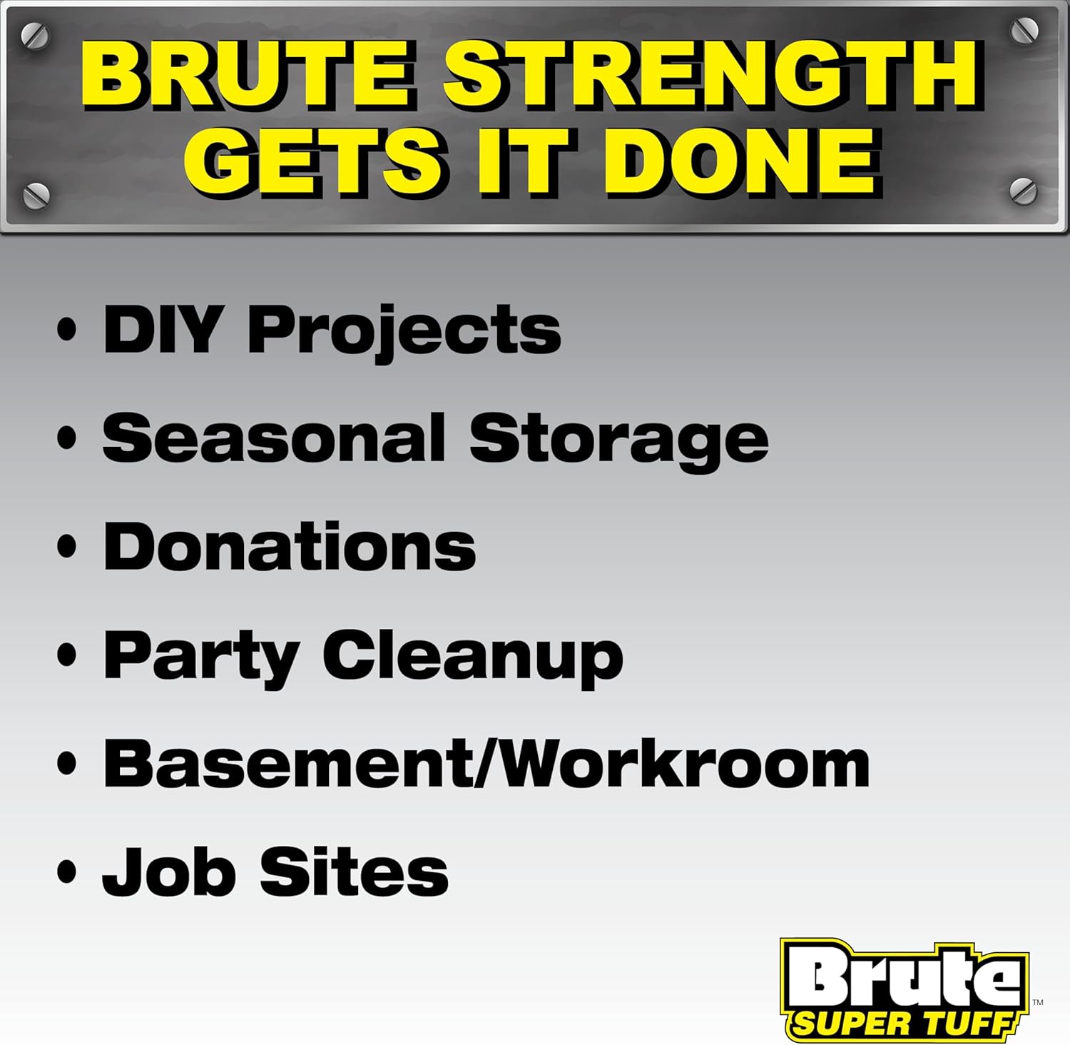 Heavy Duty Contractor Bags, Extra Large Trash Bags, Twist Tie Closure, Black, 55 Gallon, 15 Count