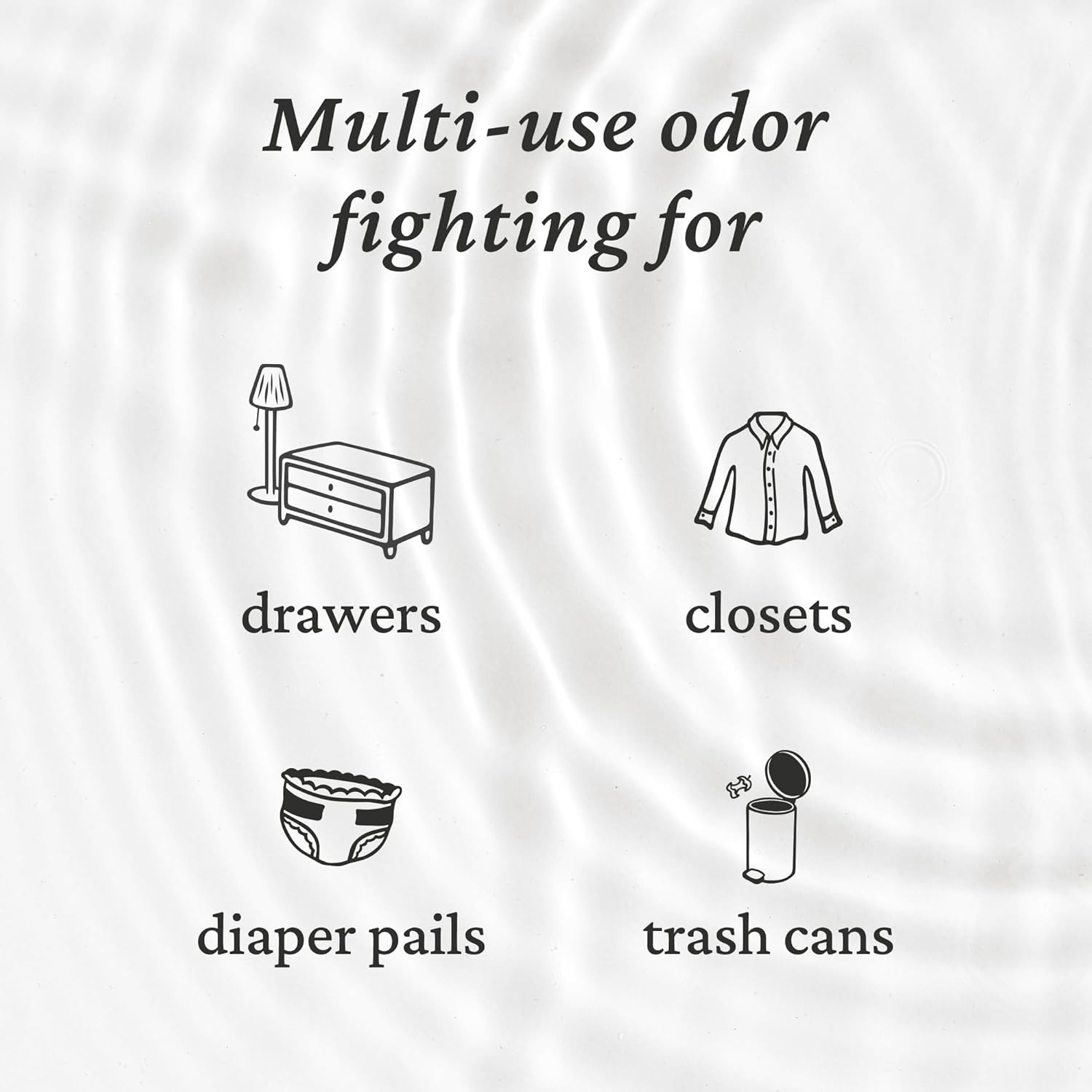 Fresh Wave Original Odor Eliminating & Deodorizing Packs - Bag of 6 & Fresh Pod Case - Safer Odor Relief for Small Spaces, Natural Plant-Based Odor Eliminator, Odor Absorbers for Home