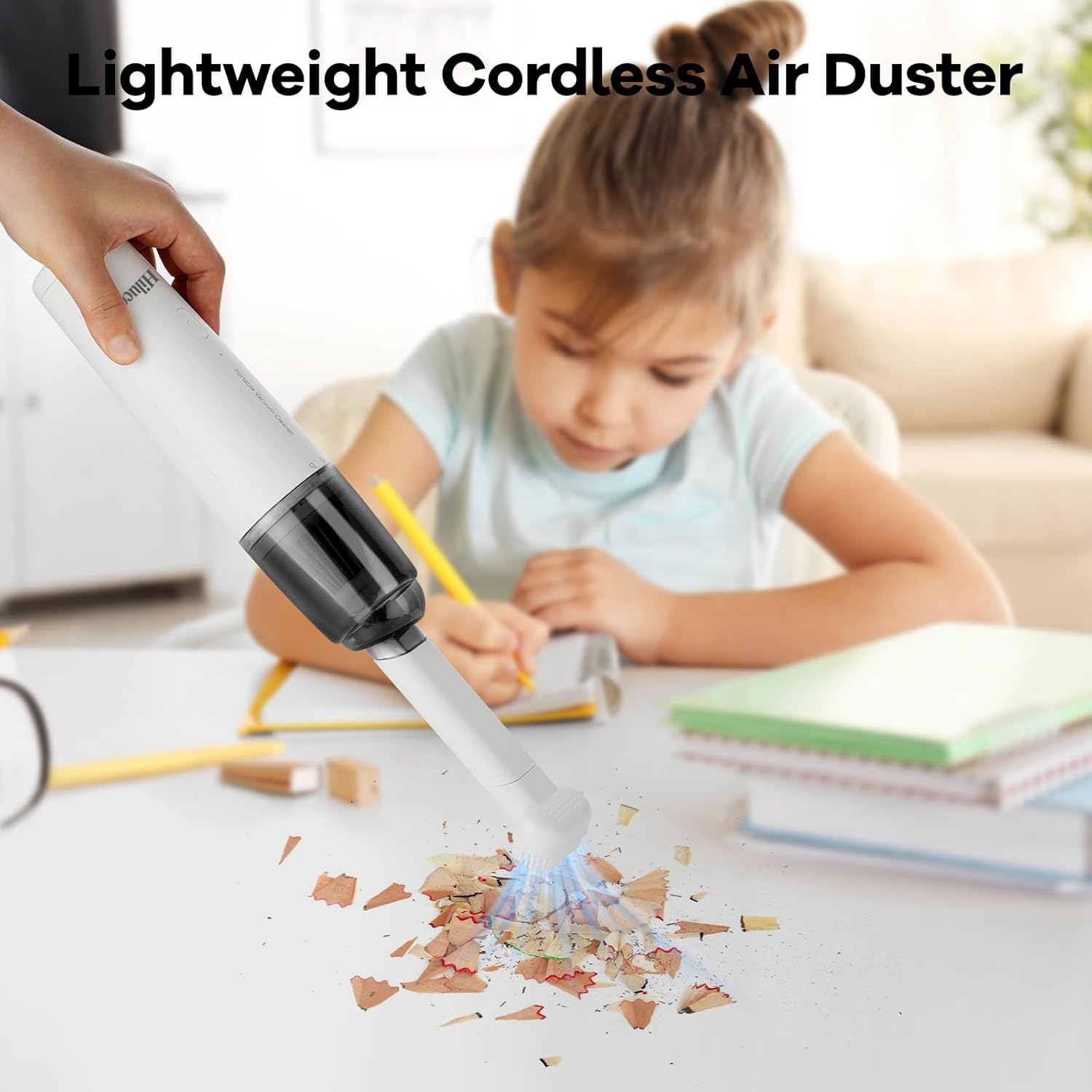 Mini Vacuum Cleaner Cordless,Car Vacuum Cleaner Portable with HEPA Filter, High Power Rechargeable 2 Suction Modes, Lightweight Vacuum for Keyboard,Car, Home, Office, Pet