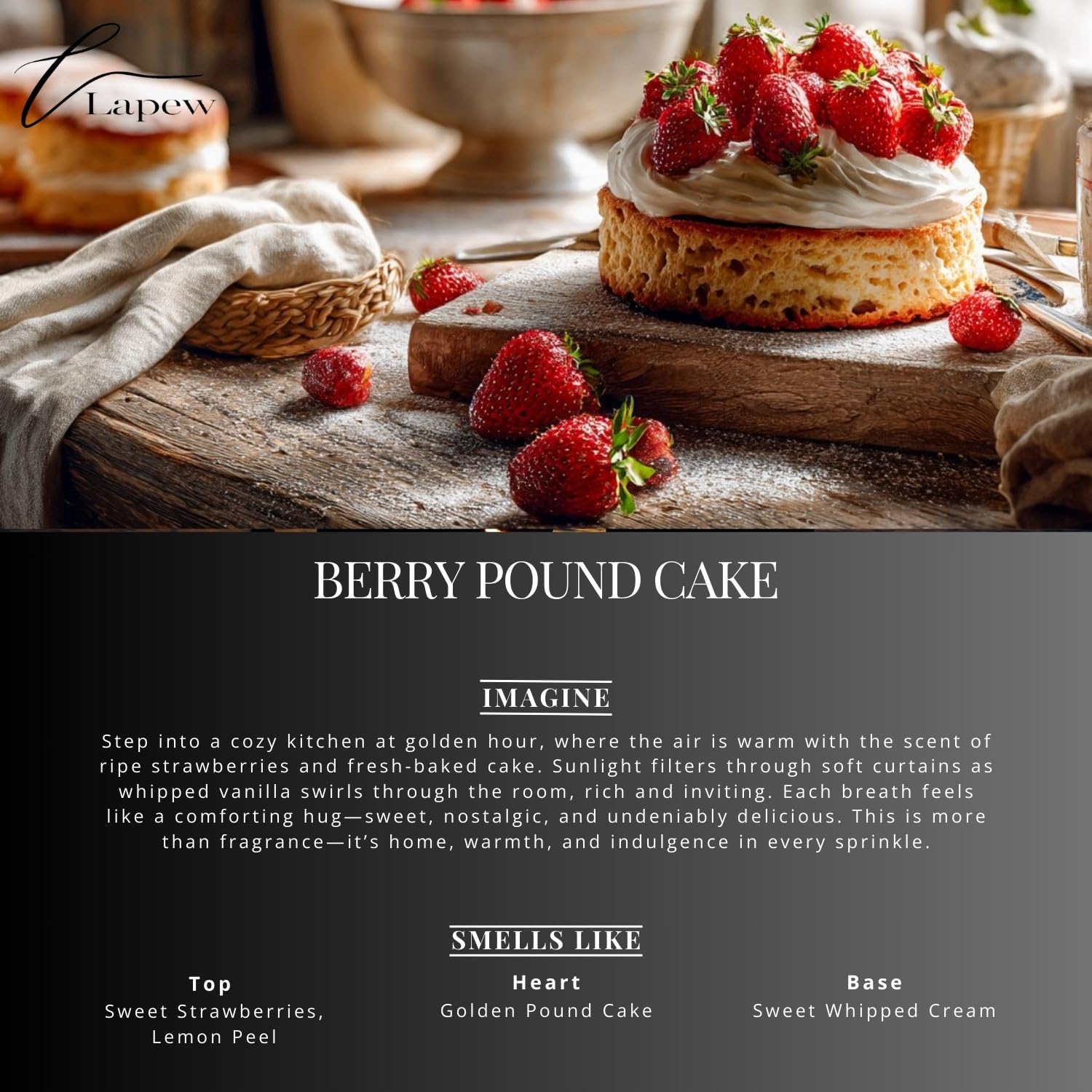 Berry Pound Cake Carpet Freshener Powder: Powerful Odor Eliminator for Home, Upholstery Deodorizer, Carpet Deodorizer, Pet Urine, Cat Litter Box - Strawberry Pound Cake Fragrance