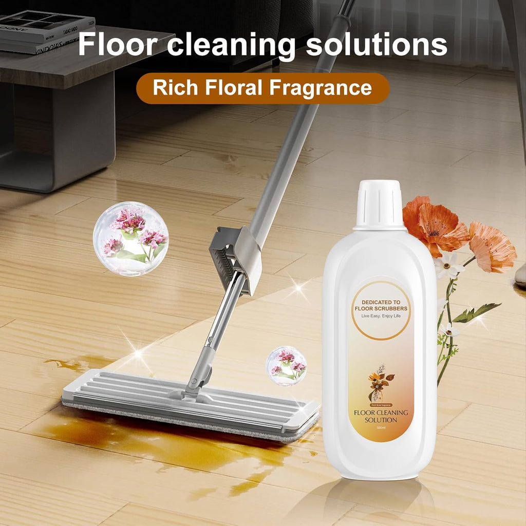 Floor Cleaning Solution Compatible With Tineco , Deep Cleans for Multiple Hard Floors, Suitable With All Robot Vacuums with Mopping and Cordless Wet/Dry Vacuum Mop Cleaner (Floral Fragrance 2 Bottle)