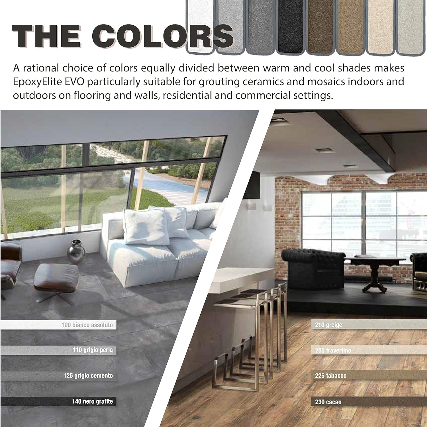 Tile Doctor EpoxyElite EVO 11 lbs./5 kg. Bucket of Litokol Black 2 Epoxy Tile Grout TMPEEEVO004, Floor Tile or Wall Tile Grout for Pools, Kitchens, Spas, Bathrooms, Showers, and More