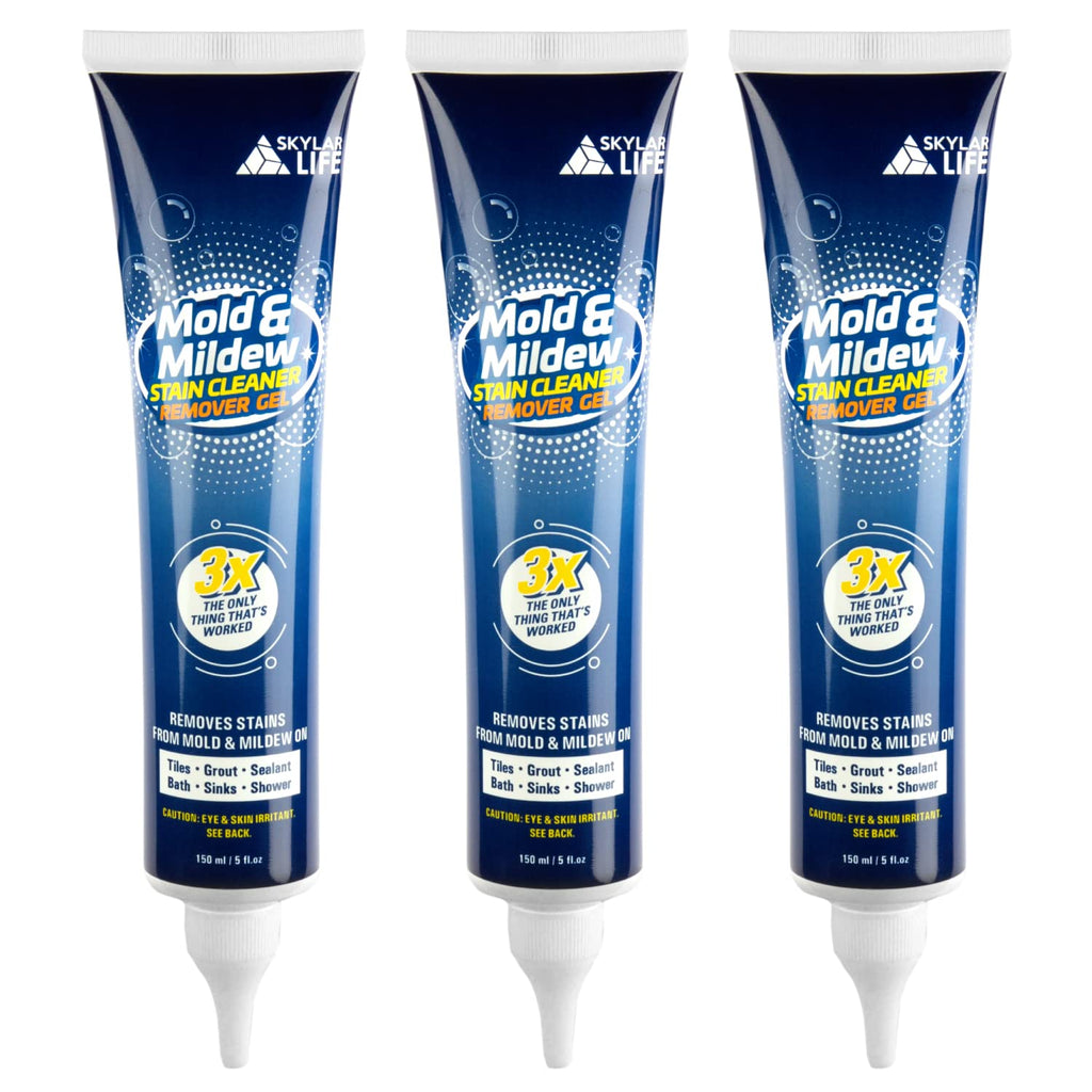 Skylarlife Home Mold & Mildew Remover Gel Stain Remover Cleaner Wall Mold Cleaner for Tiles Grout Sealant Bath Sinks Showers (3-Pack)