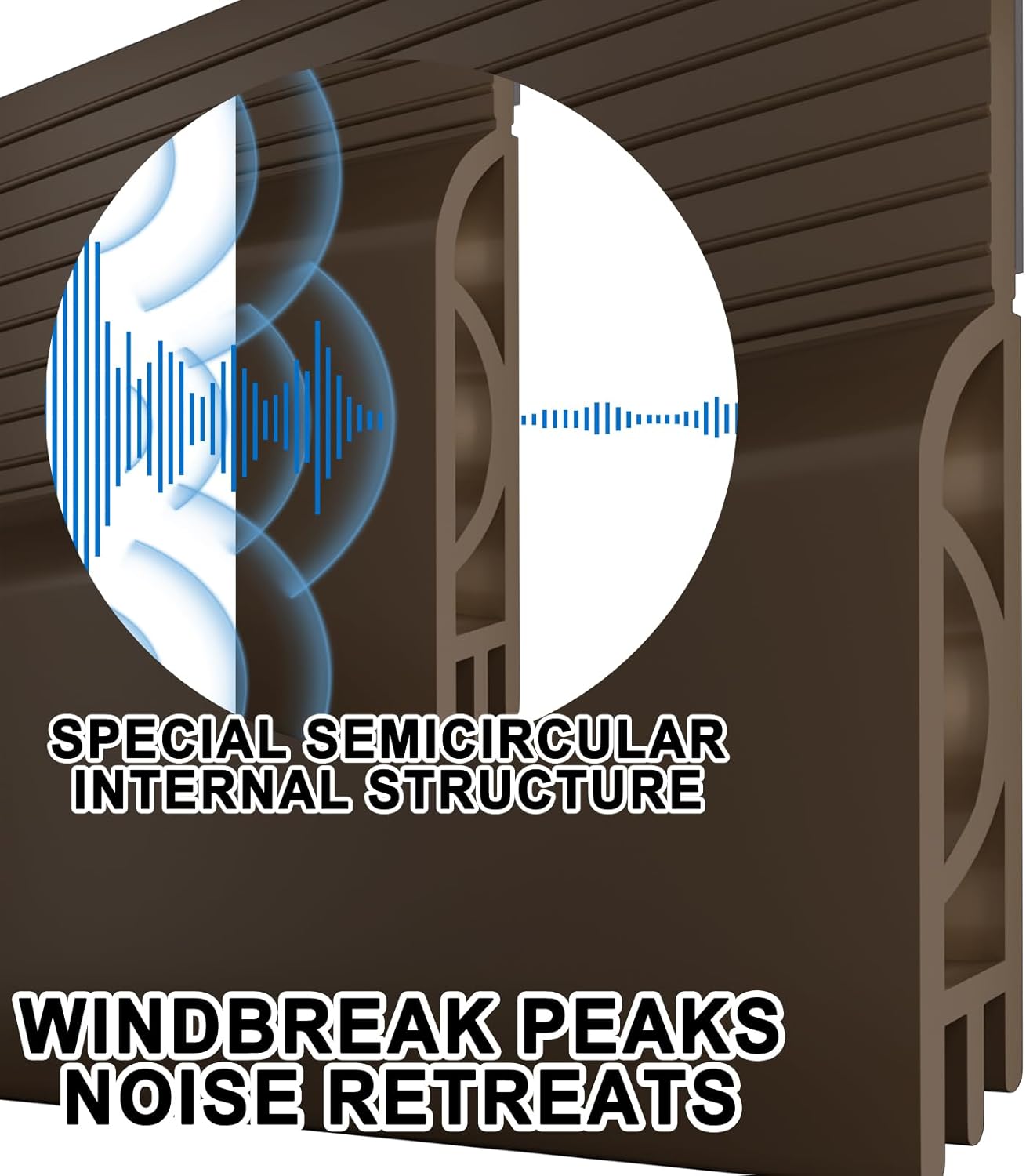 Door Draft Stopper,Door Sweep for Bottom of Doors,Weather Stripping Seal Draft Guard Blocker Noise Cold Air Insulation Soundproofing for Exterior Interior Home Improvement(Brown, 39")