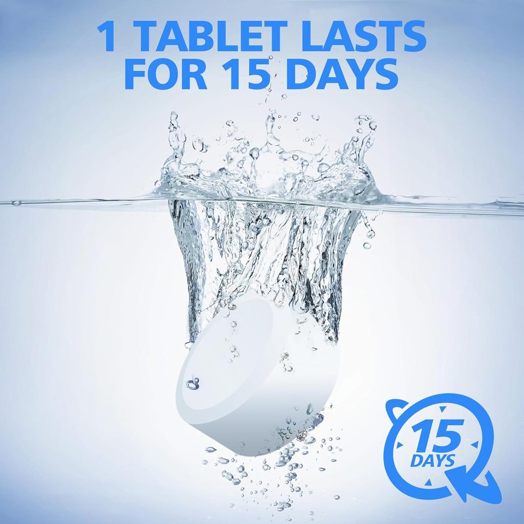 USKICH 20 Pack Toilet Bowl Cleaner Tablets,White Automatic Toilet Tank Cleaners, Long-Lasting Household Toilet Cleaners,Toilet flush Cleaning & Deodorizer