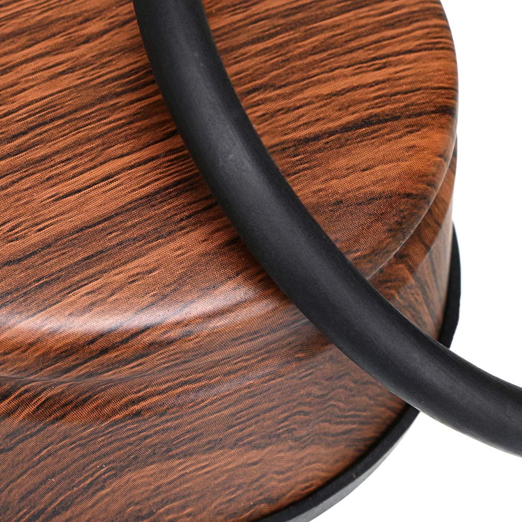 Sumnacon Heavy Duty No Drill Floor Door Stopper - Durability Stainless Steel Door Stops with Anti-Skid Rubber, Contemporary Decorative Door Wedge for Home Office Commercial Industrial, Woodgrain