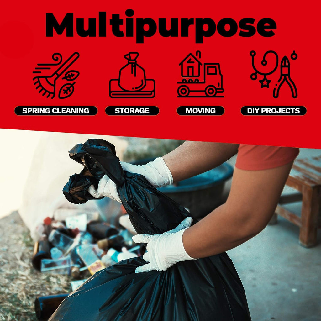 ToughBag 30-33 Gallon Heavy Duty Trash Bags (100 Count) – 33x39" Large Can Liners – Made in USA