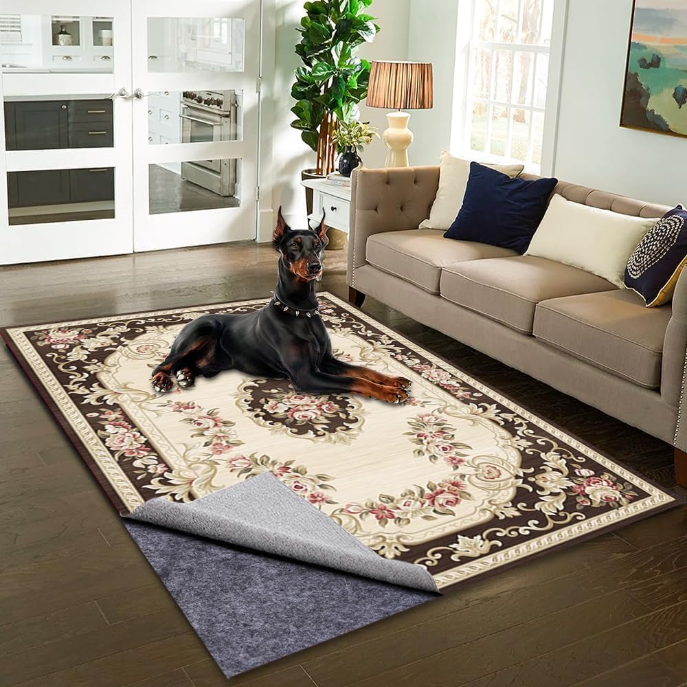 100% Waterproof Non-Slip Rug Pad 2x6 for Large Area Rugs Durable Felt Floor Protection pad for All Floors, Suitable for Cutting. Rug Pads Keep Rugs in Place and Provide Cushioning