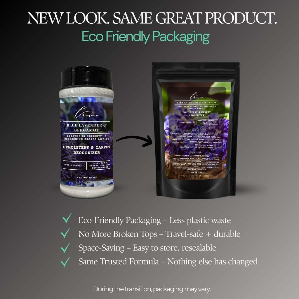 Blue Lavender & Bergamot Carpet Freshener Powder: Powerful Odor Eliminator for Home, Upholstery Deodorizer, Carpet Deodorizer, Pet Urine, Cat Litter Box - Blue Lavender & Bergamot