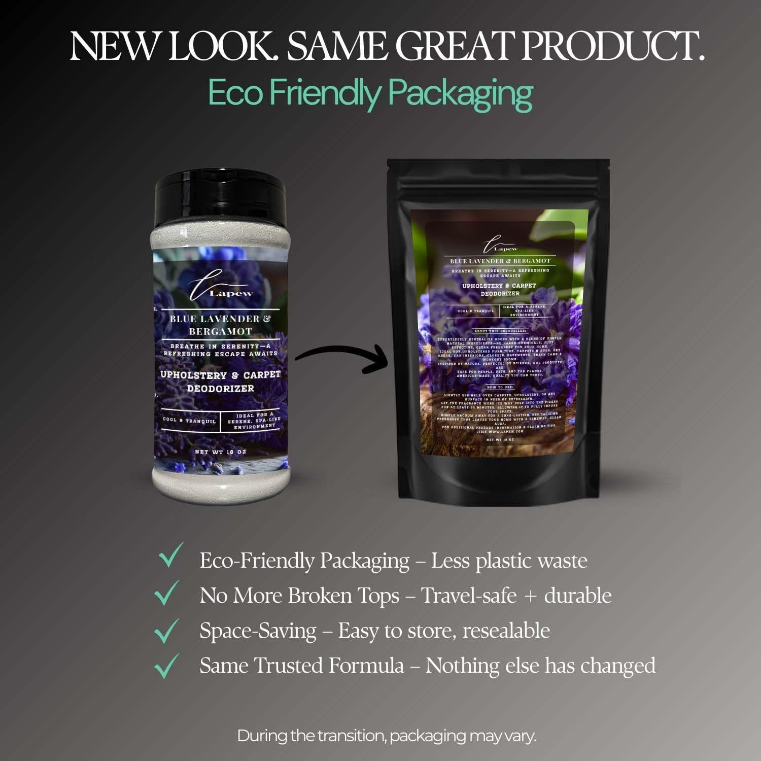 Blue Lavender & Bergamot Carpet Freshener Powder: Powerful Odor Eliminator for Home, Upholstery Deodorizer, Carpet Deodorizer, Pet Urine, Cat Litter Box - Blue Lavender & Bergamot