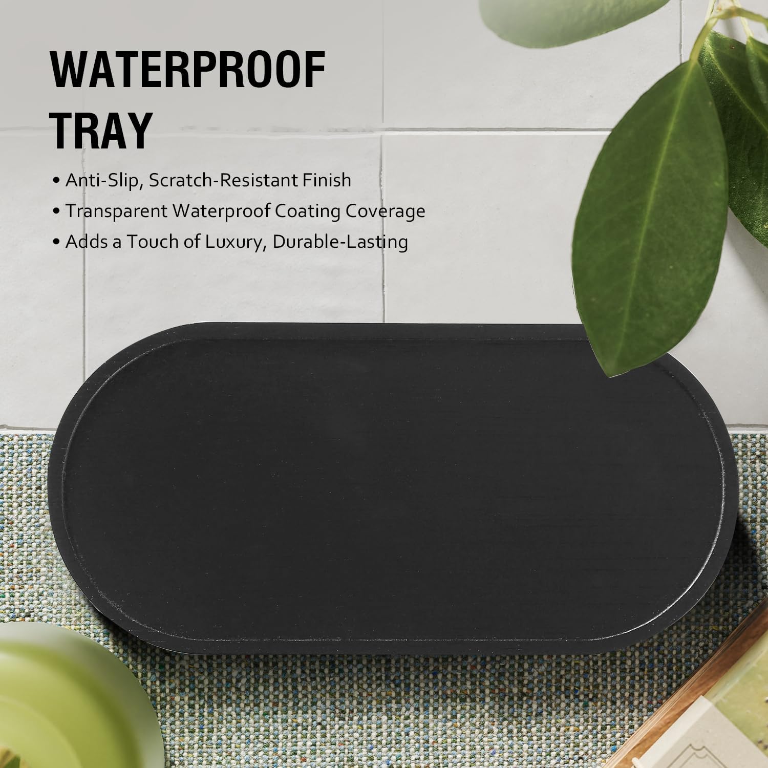 MOMEEMO Black Soap Dispenser Bathroom, Contains Lotion and Hand Soap Dispenser, Suitable for Bathroom Accessories Decor. (Black)