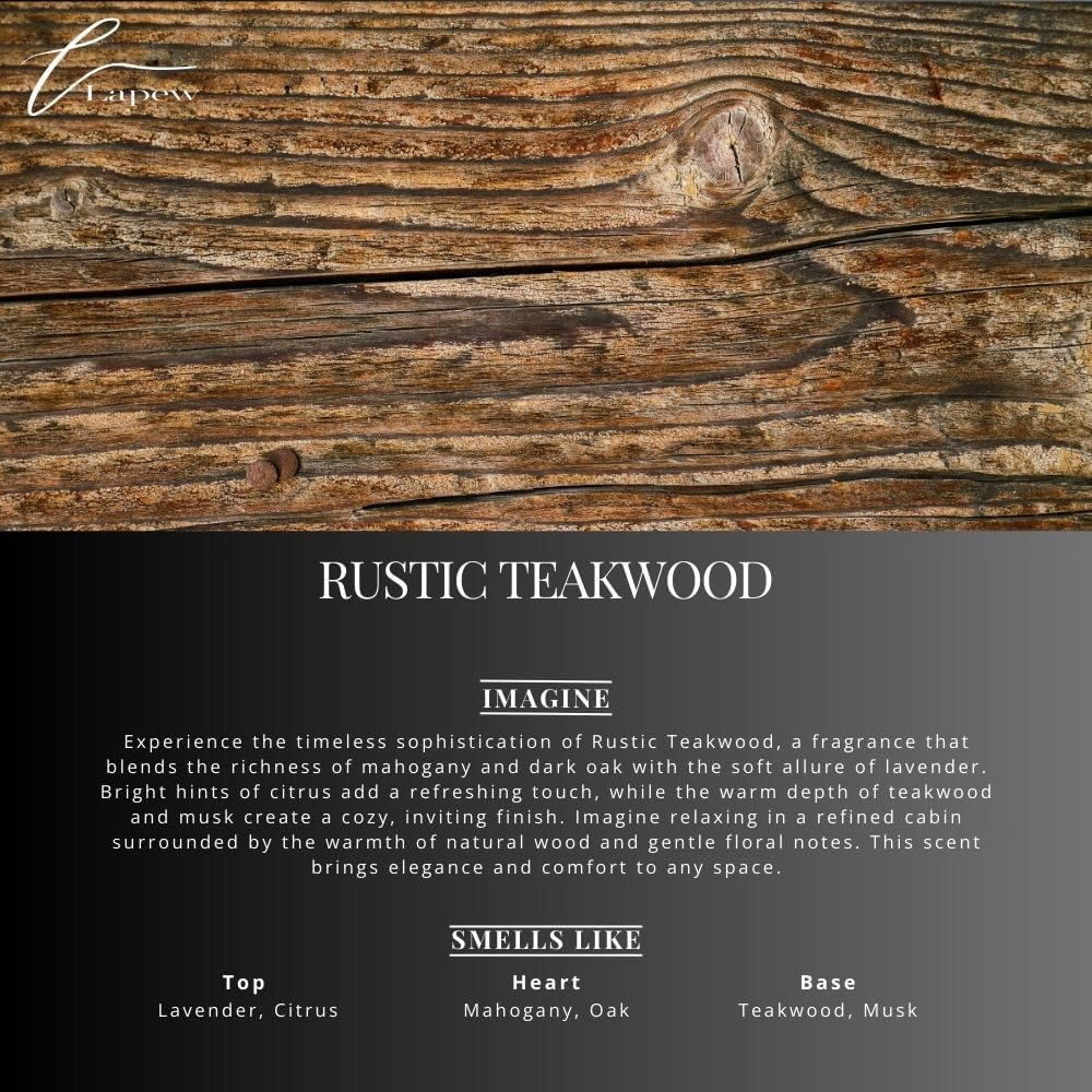 Rustic Teakwood Carpet Freshener Powder Refill 36 oz | Powerful Odor Eliminator for Home | Upholstery Deodorizer | Carpet Deodorizer | Pet Urine | Cat Litter Box | Mahogany Teakwood Fragrance