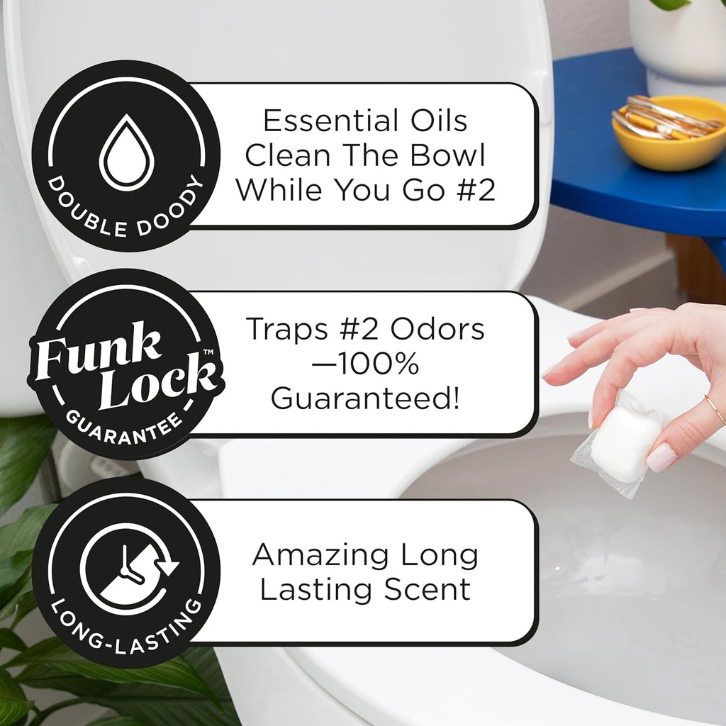 Poo-Pourri Before-You-Go 2-in-1 Toilet Potty Pods, Original Citrus, 20 Ct, Bathroom Odor Deodorizer and Toilet Cleaner with Essential Oils, Lemon, Bergamot and Lemongrass Scent