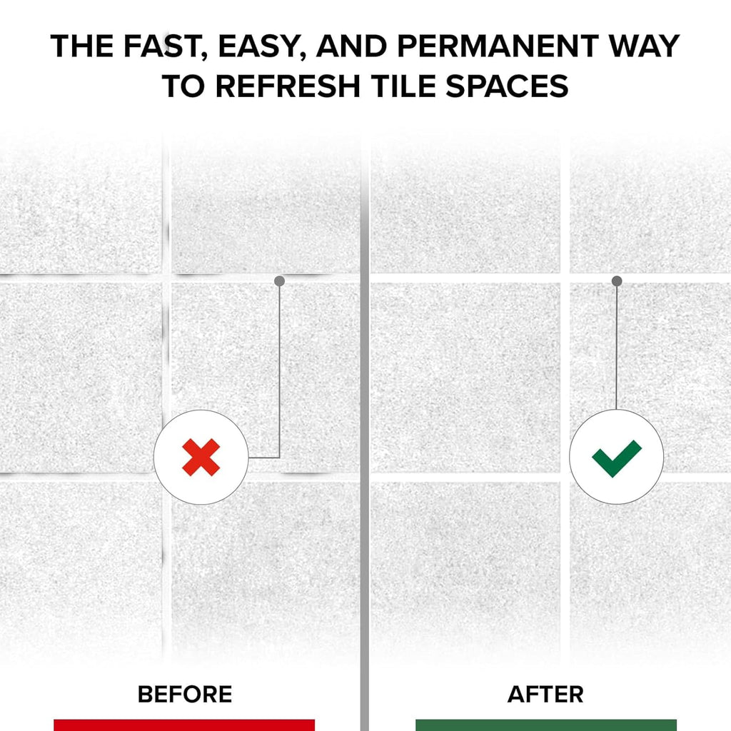 X-Protector Water Based Grout Marker - 1 PC with 4 Tips, White