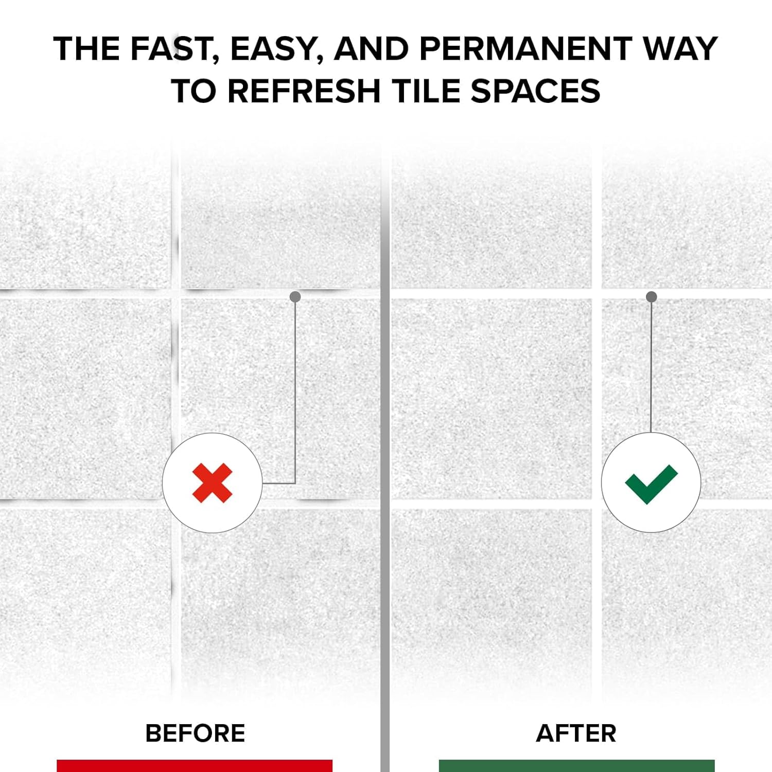 X-Protector Pen for Grout - 2 PCS, White - Ideal Grout Paint Pens to Make Grout White Again - Premium Grout Renew Pen with 2 Tips Types - Make Your Grouts Perfect Again!