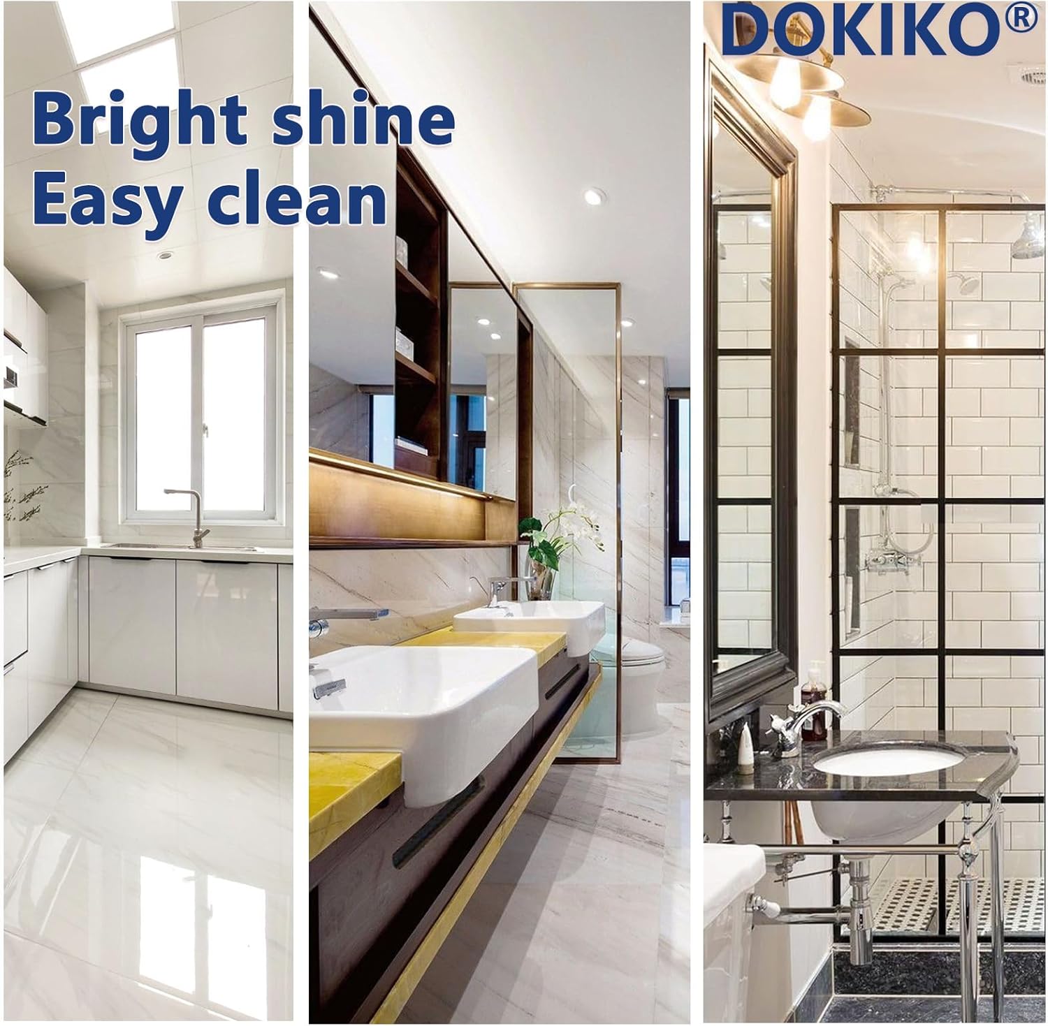 Glass Cleaner Refill Tablets - 50 Concentrated Multi-Surface Cleaning Tablets, 1 Pack Makes 50 * 16 fl oz Spray for Windows, Mirrors, Windshields & More