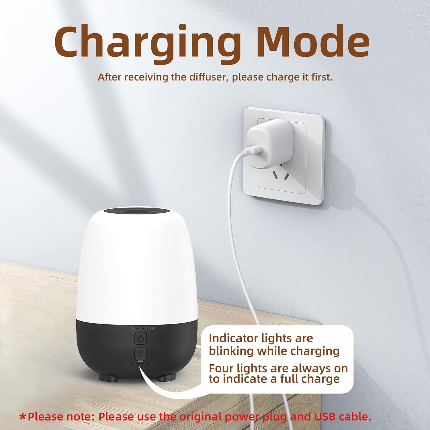 150ML Cordless Essential Oil Diffuser, Built-in 6000mAH Rechargeable Battery, 7 Hours Run Time, 7 Colors LED Light, Portable Aromatherapy Diffuser